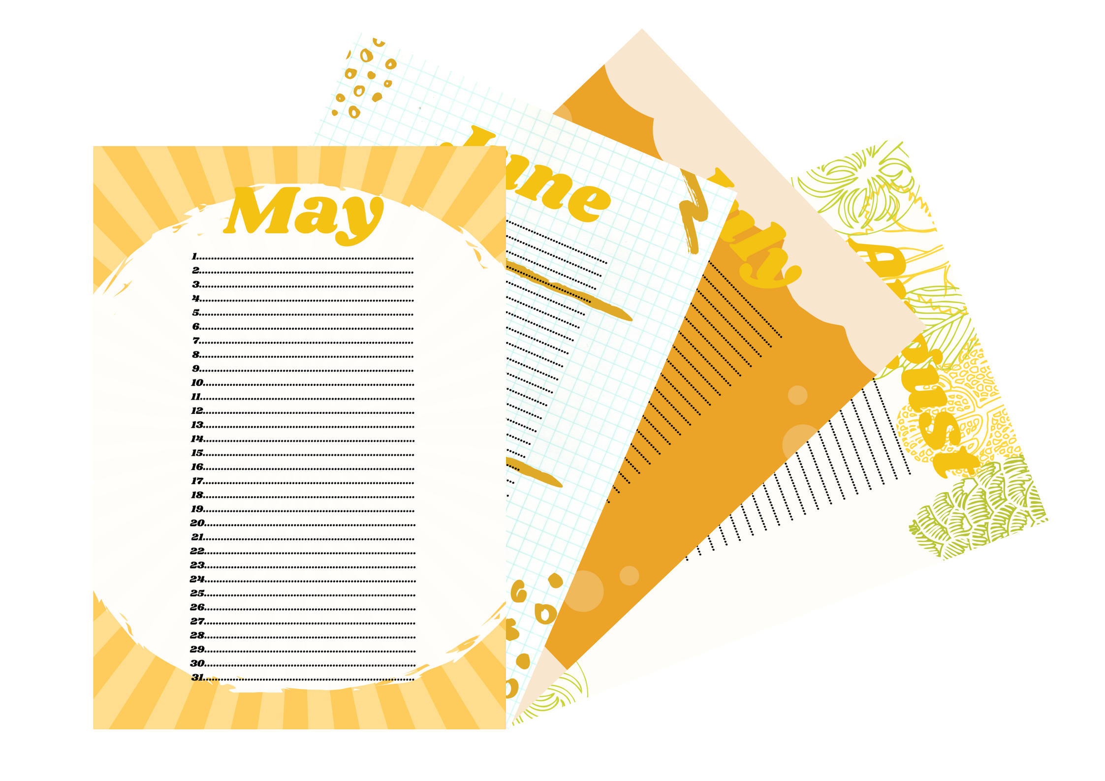 Birthday Calendar Yellow