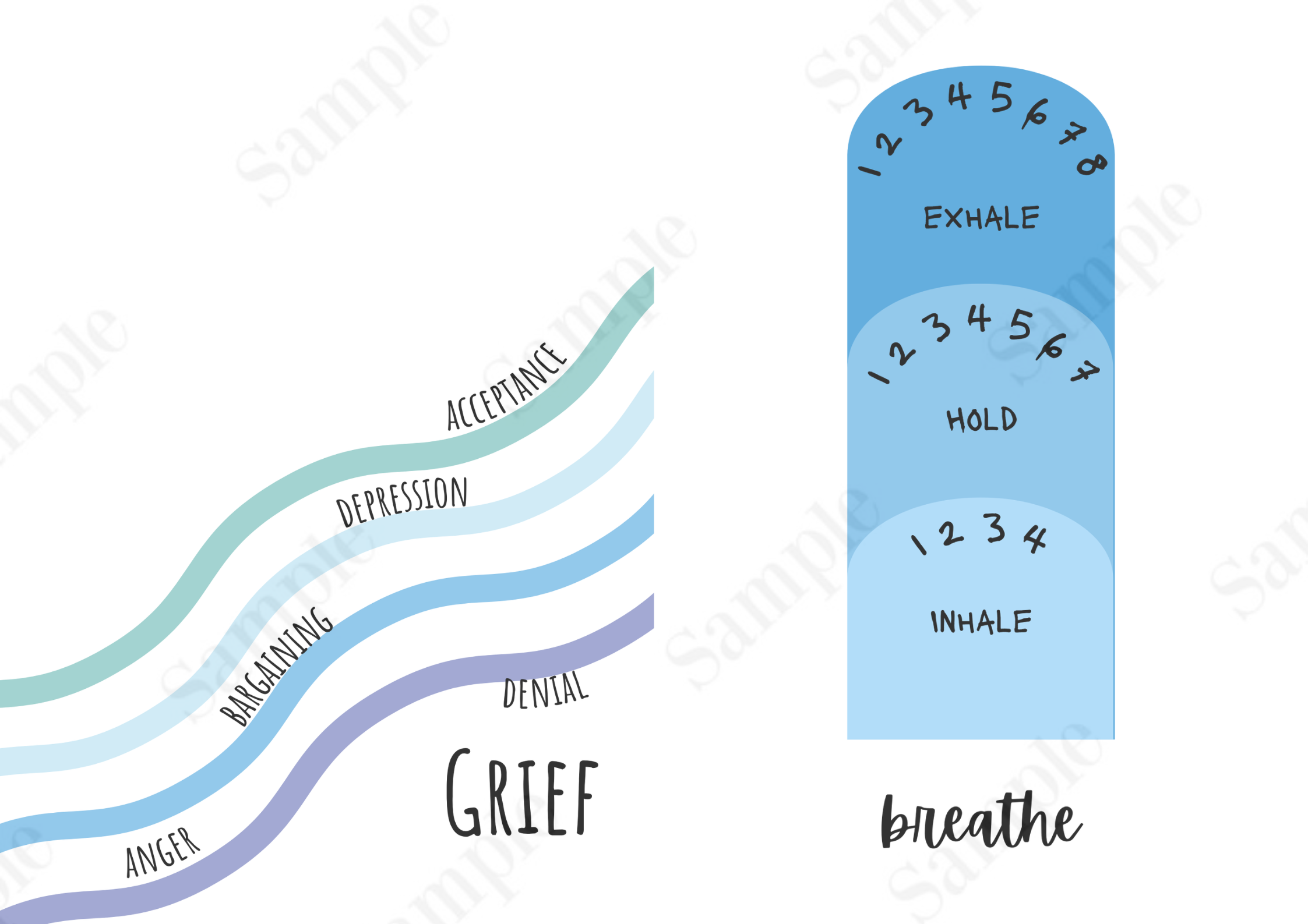 Inspirational Poster Bundle Blue