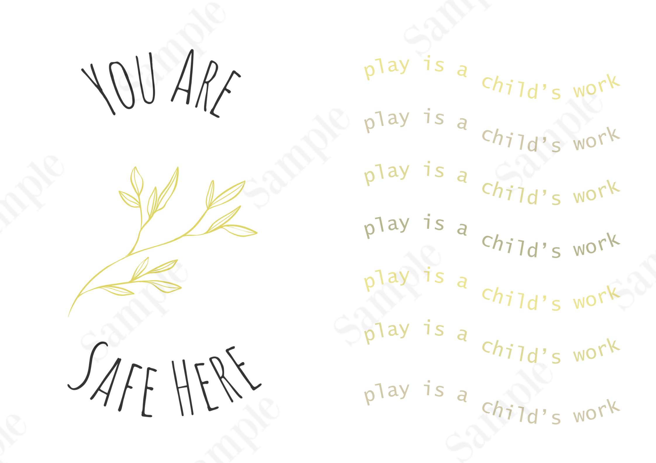 Inspirational Poster Bundle Yellow