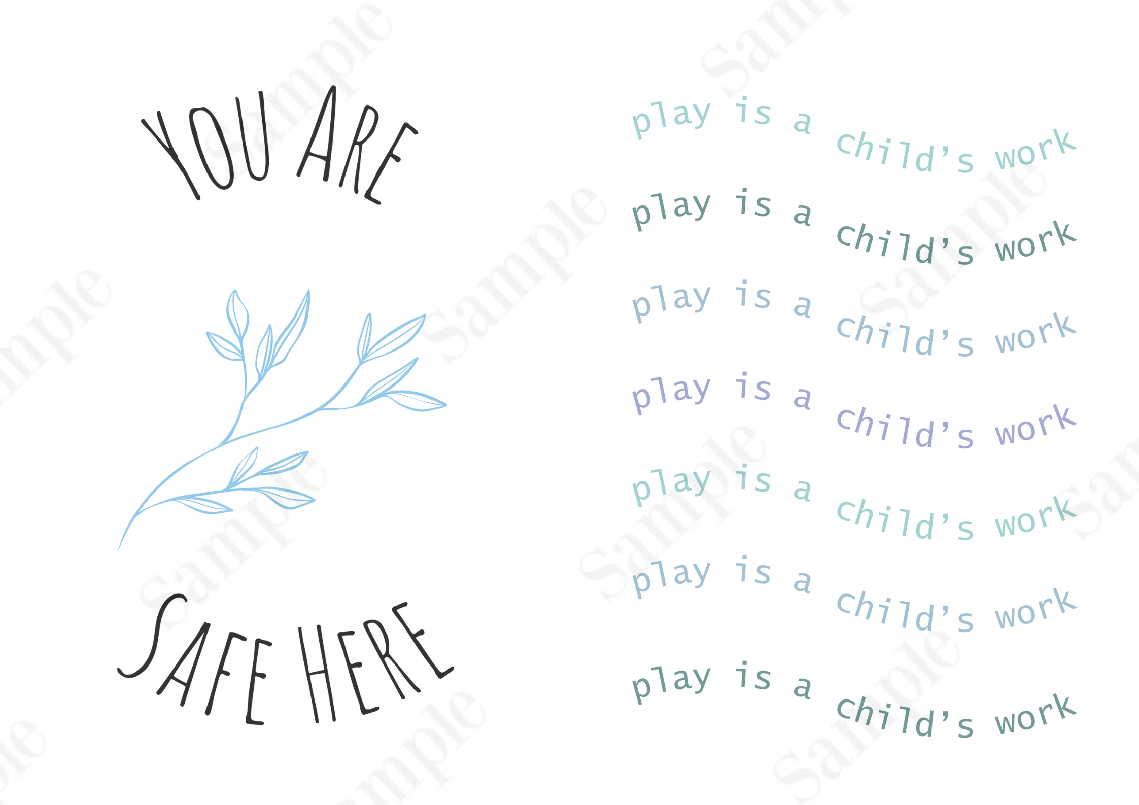 Inspirational Poster Bundle Blue