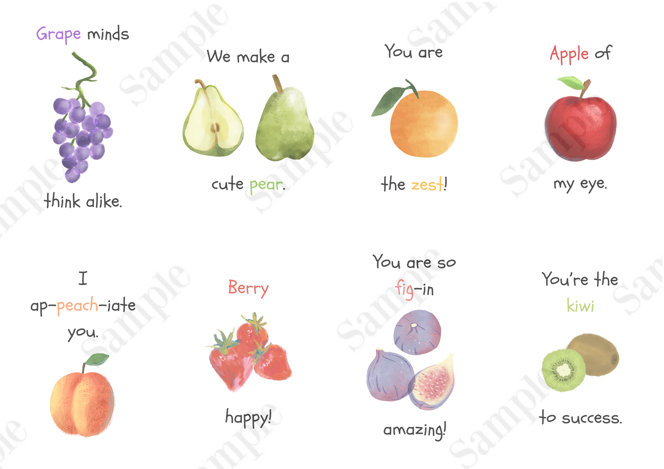 Fruit Pun Poster Bundle