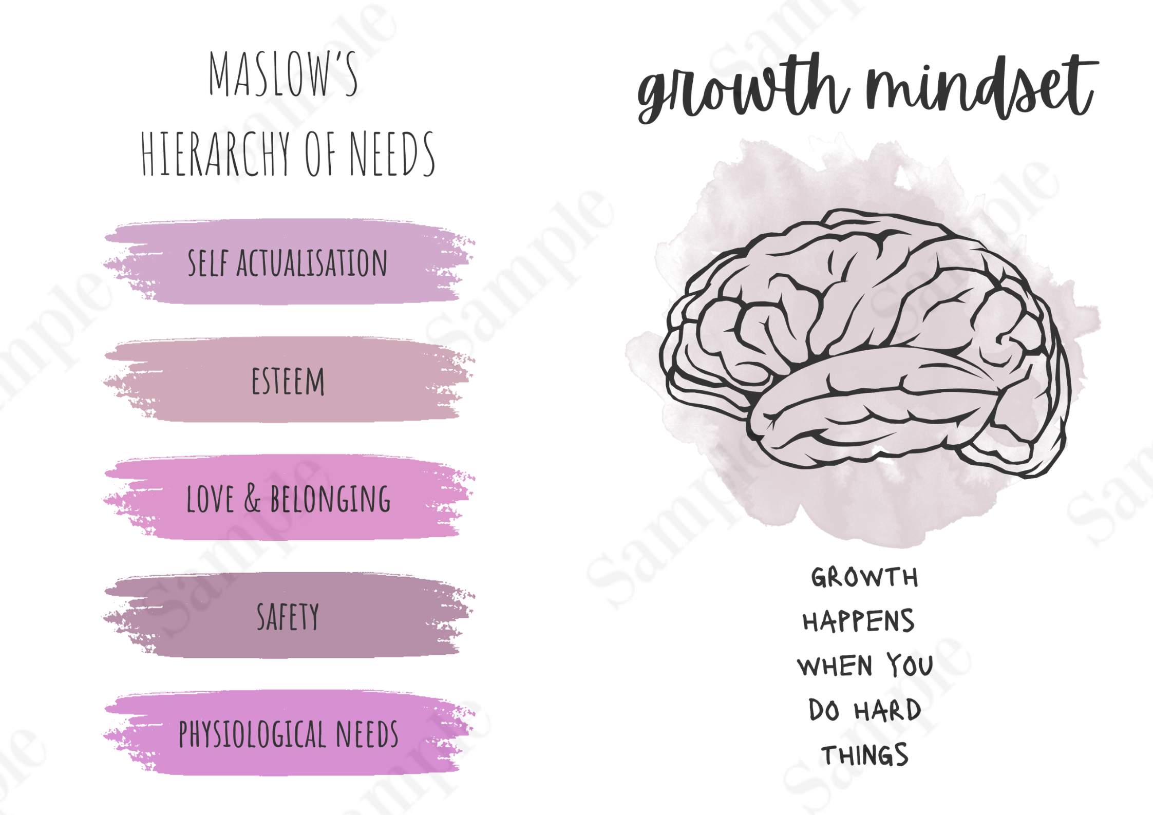 Inspirational Poster Bundle Pink