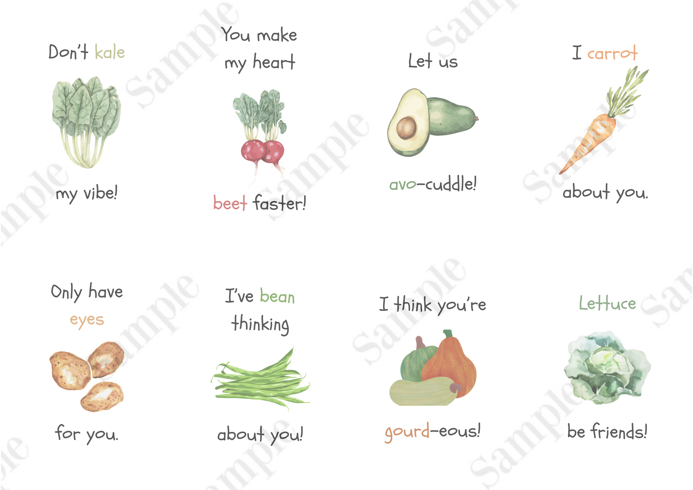Veggie Pun Poster Bundle