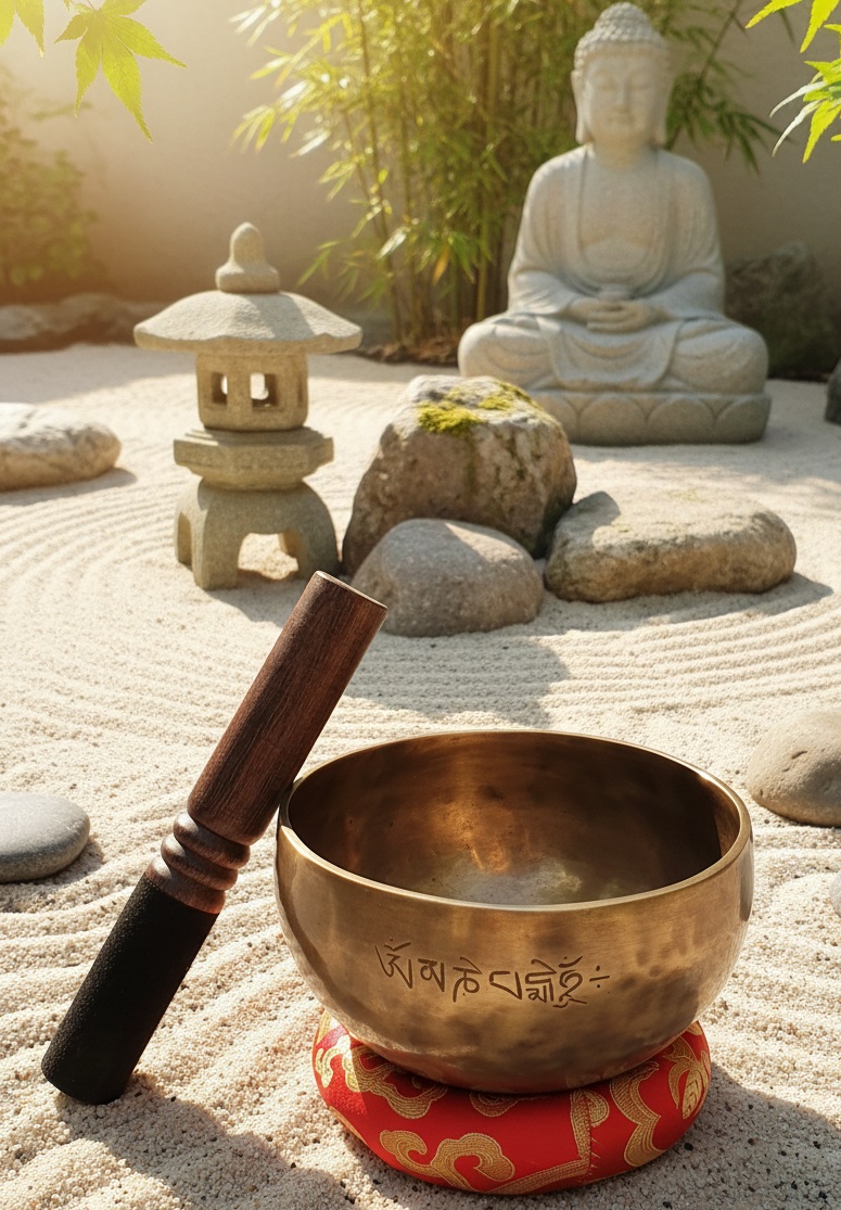 Bol tibétain "pleine lune" 11cm