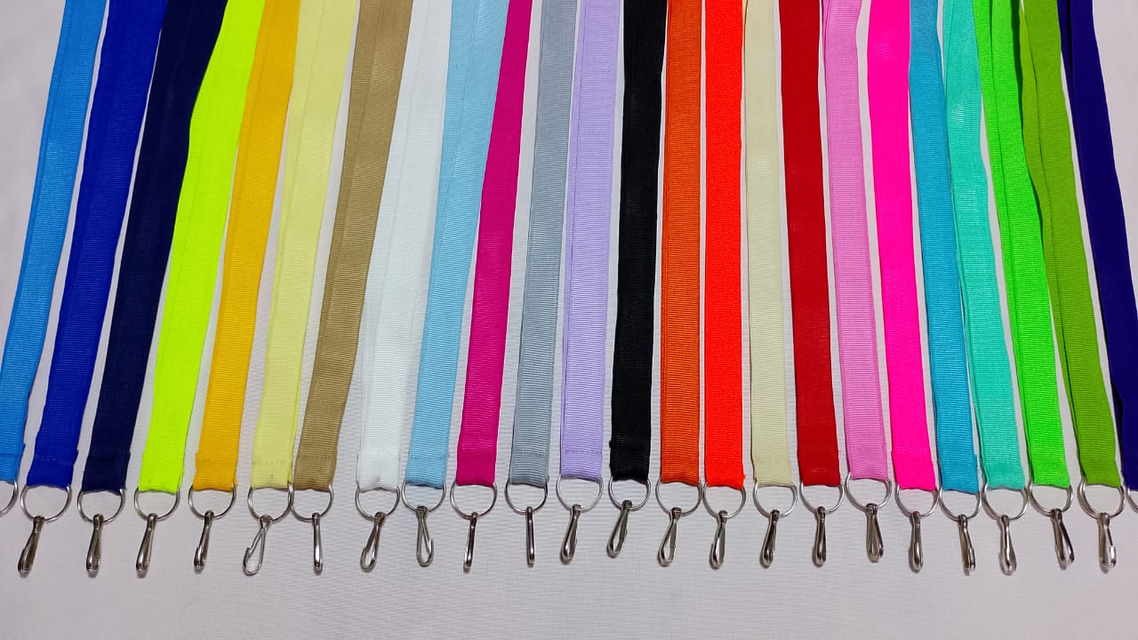 Cintas sin impresión - Lanyards Sin impresión Algodón y Poliester