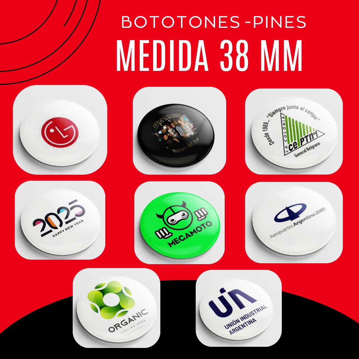 Botones Pins