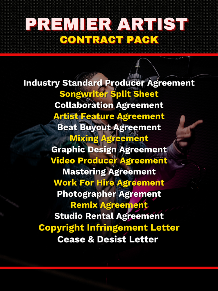 Premier Artist Contract Pack