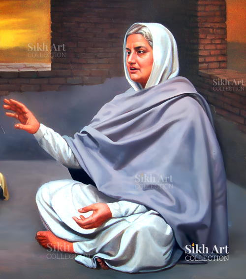 Chhote Sahibzade with Mata Gujri ji in Thanda Burj