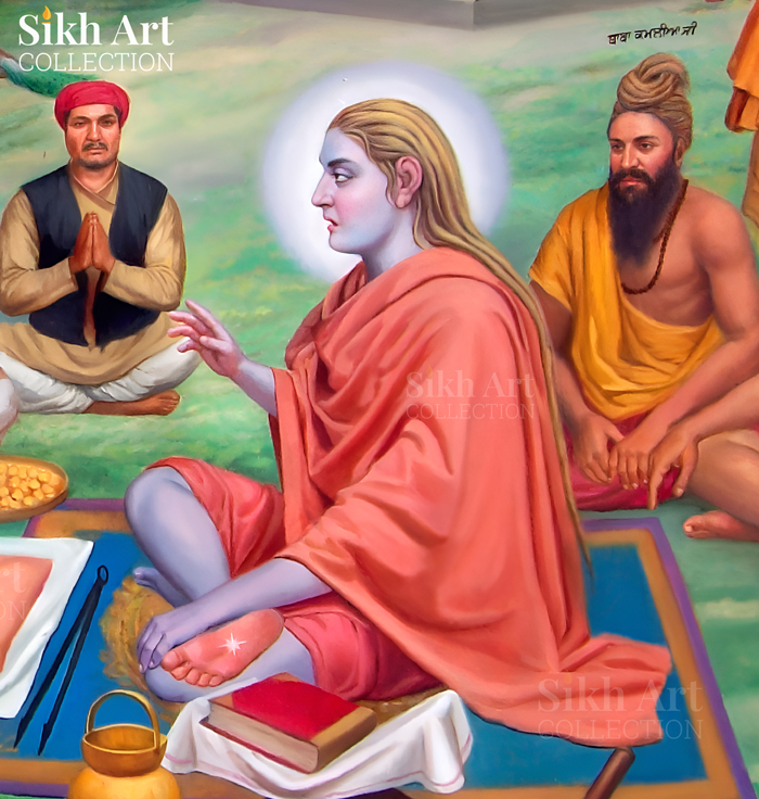 Baba Shri Chand Ji met Shri Guru Arjan Dev Ji at Barth Sahib
