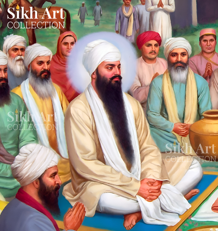 Baba Shri Chand Ji met Shri Guru Arjan Dev Ji at Barth Sahib