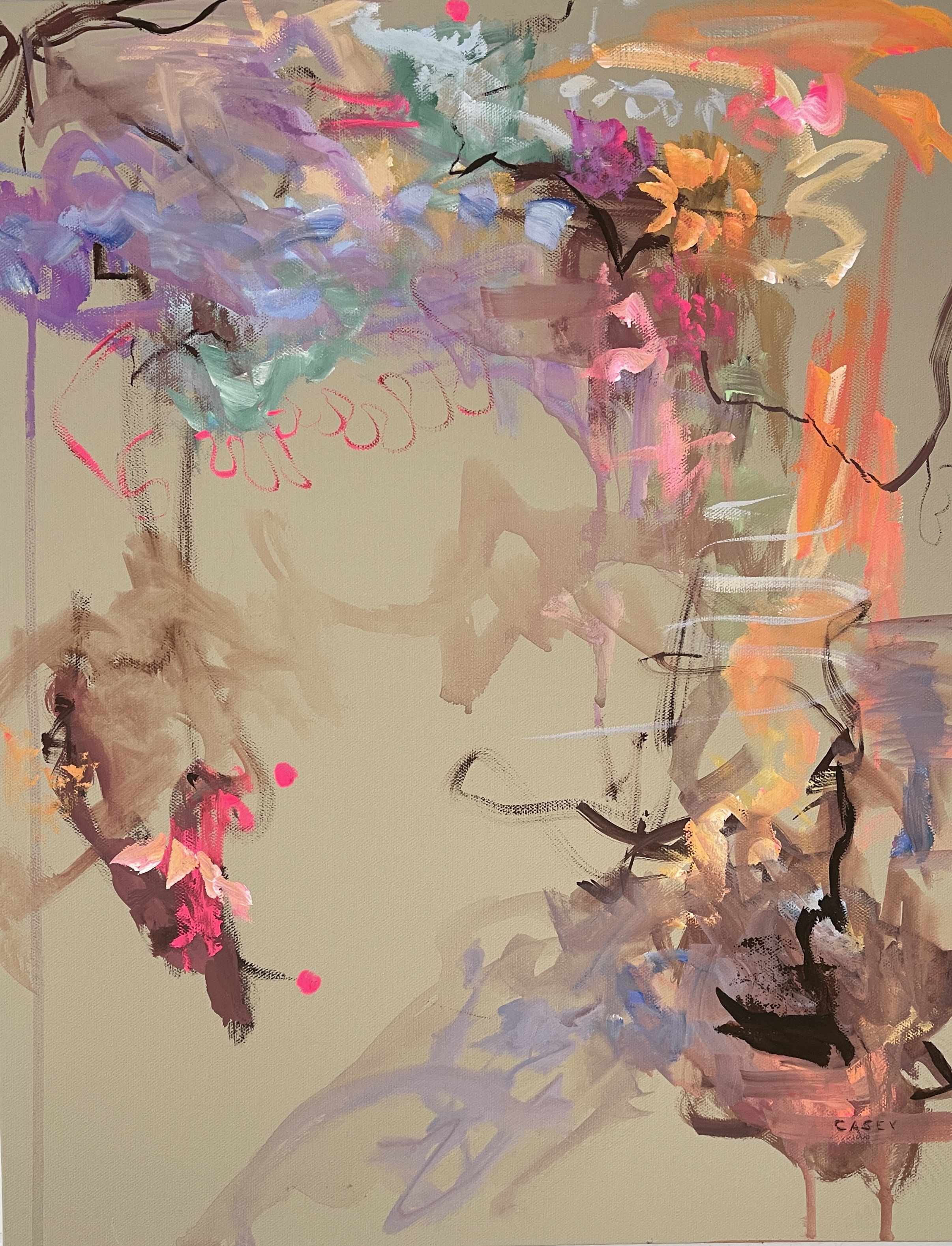 Rhythms Woven in Color  17.2W x 21.3H x 2.2D