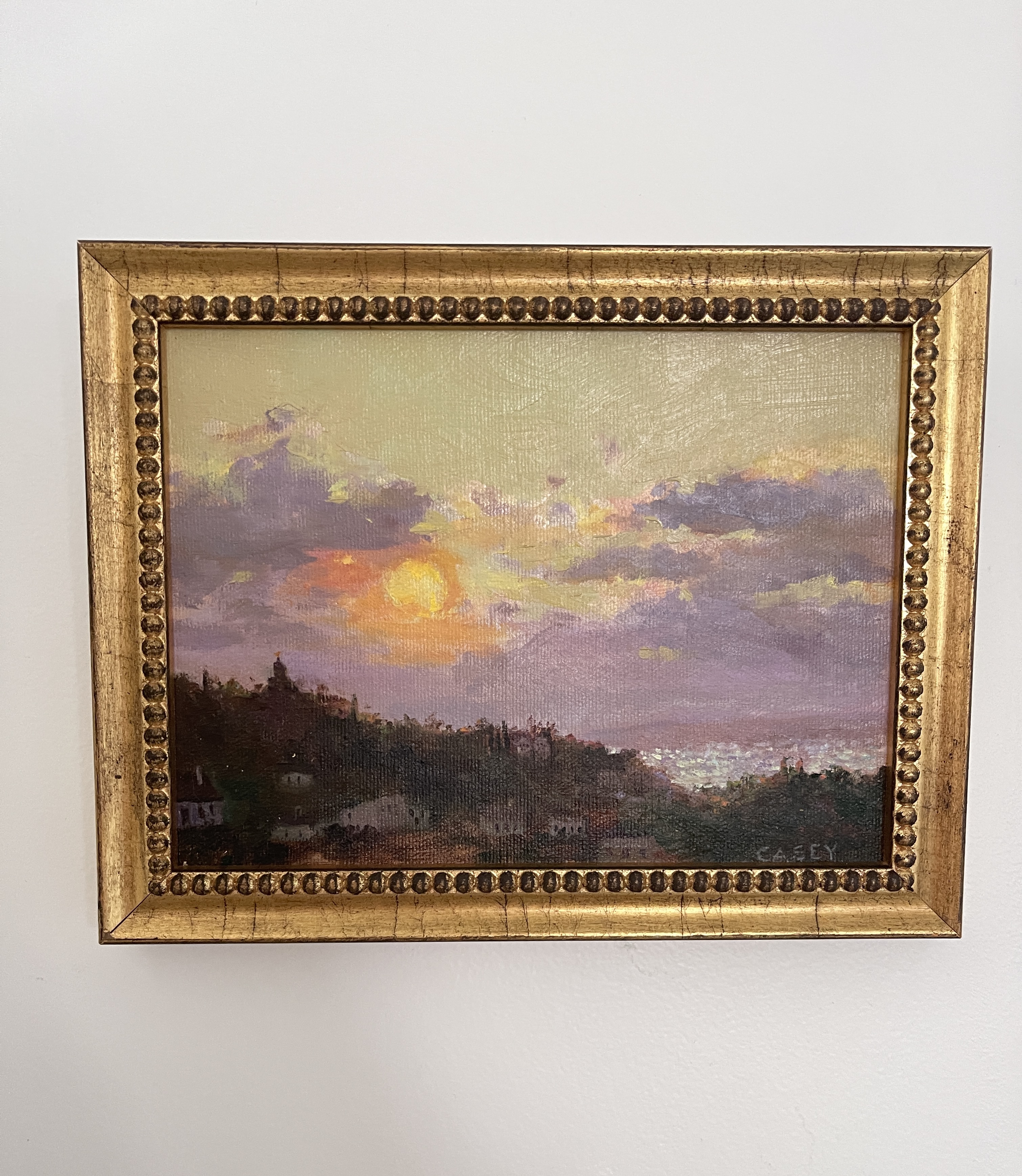 Athenian Twilight oil painting 8x6