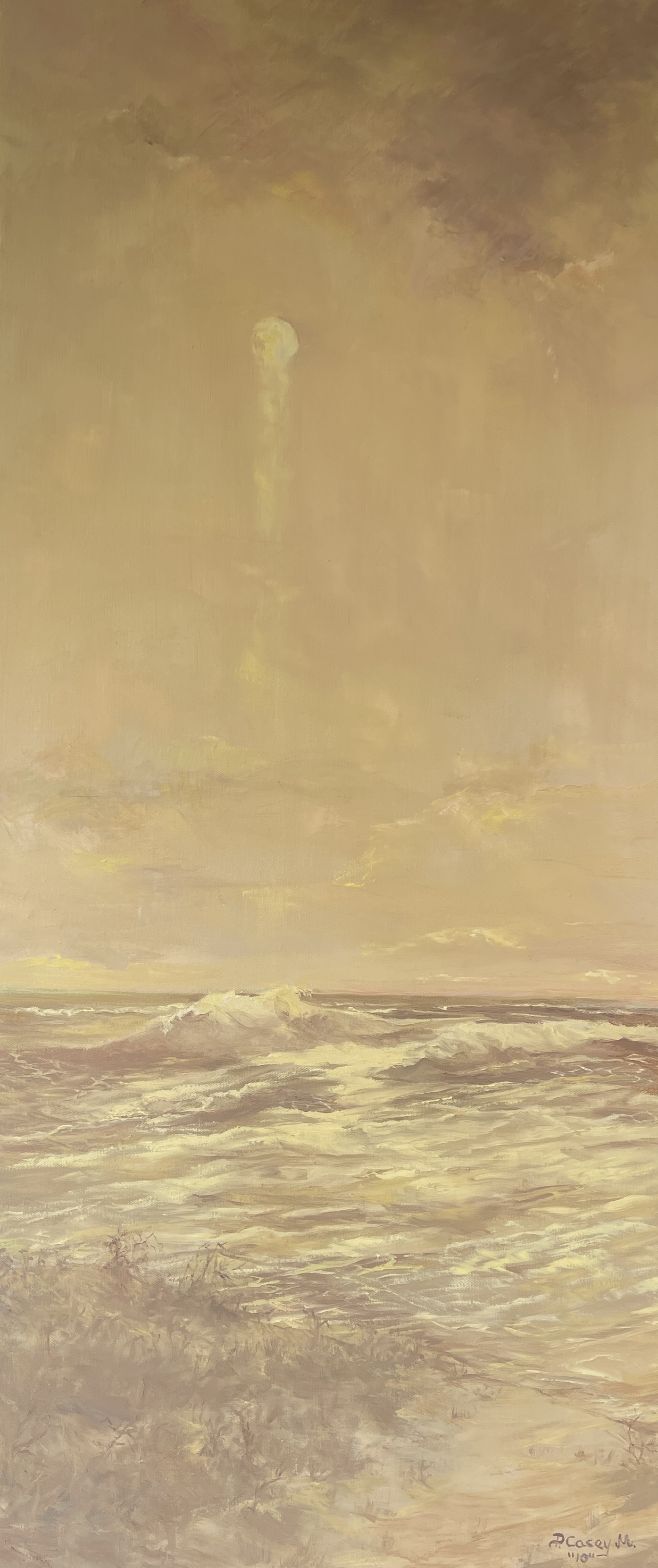 Golden Shores oil 23W x 47H