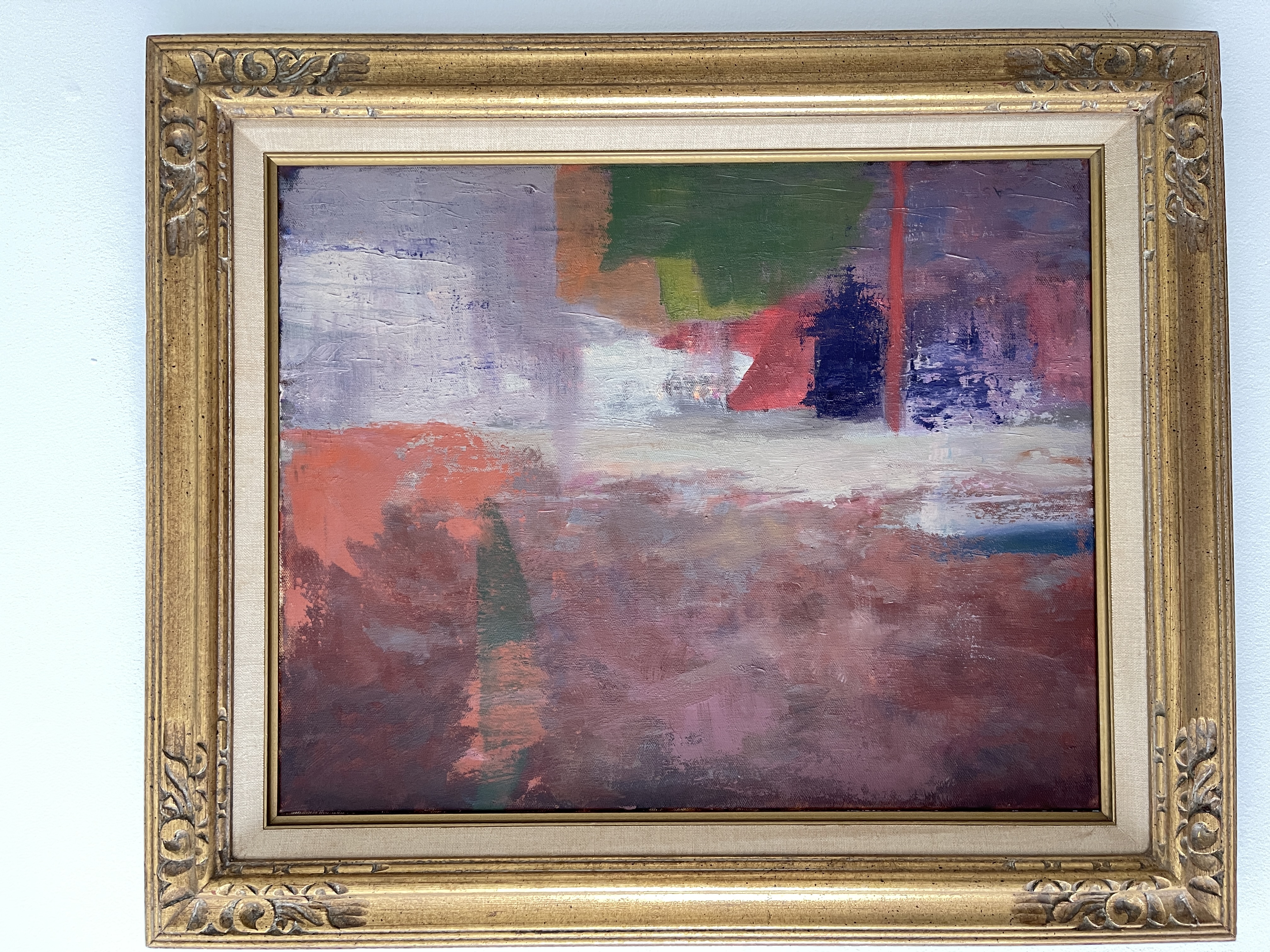 "Quiet Intensity"  oil 21.5W x 25.5H framed 