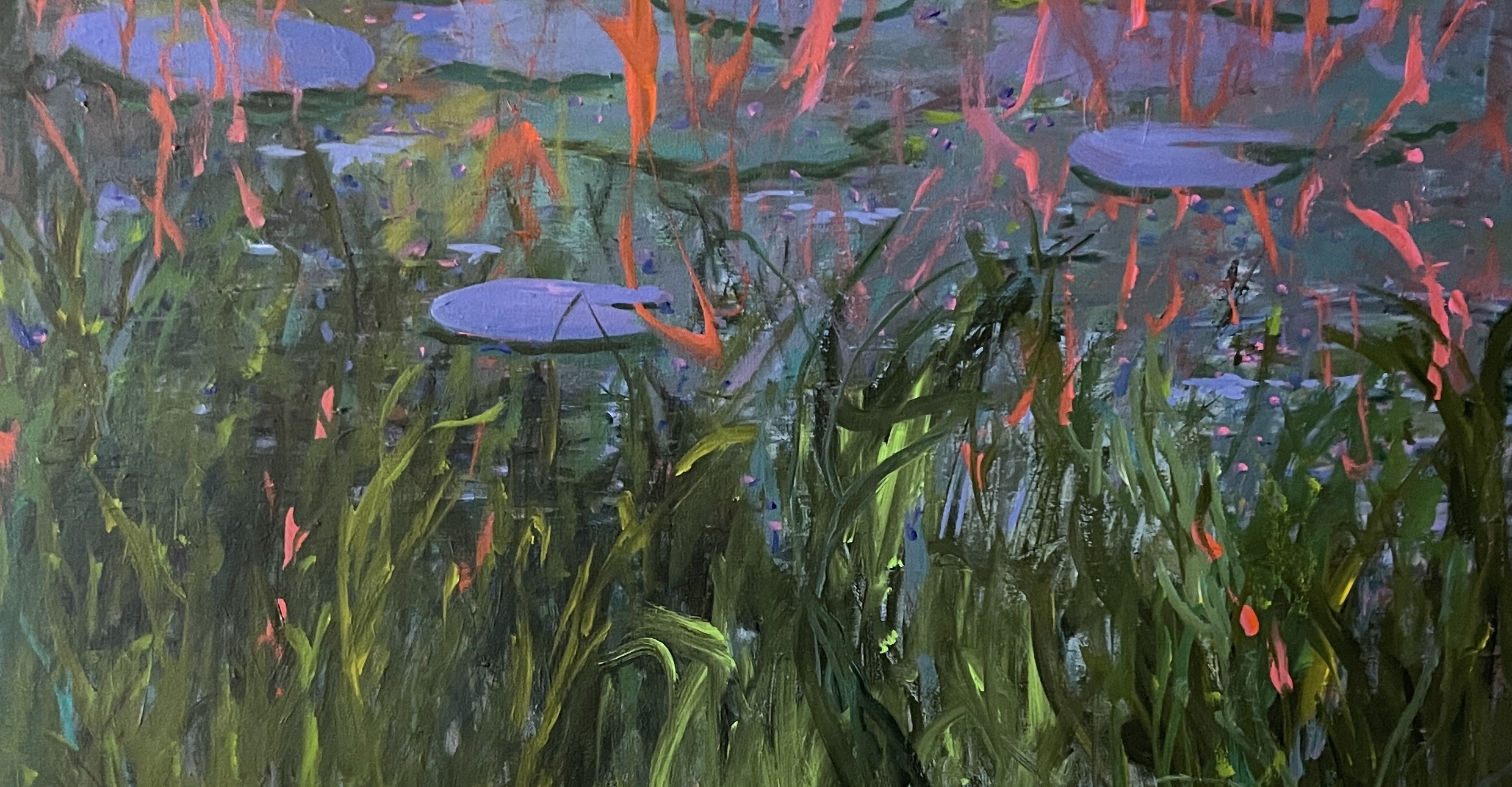  "The Pond" 36 x 36 acrylic