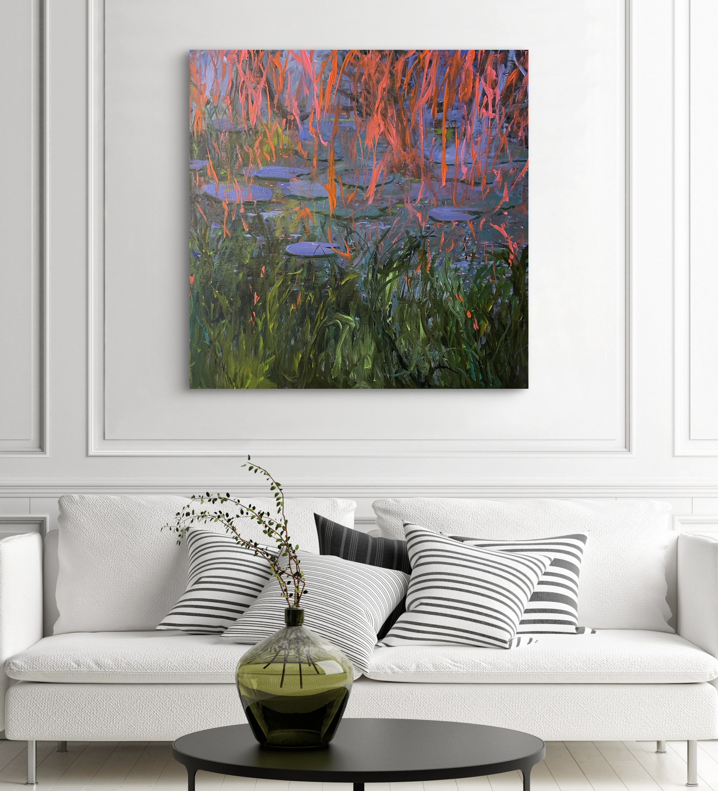  "The Pond" 36 x 36 acrylic
