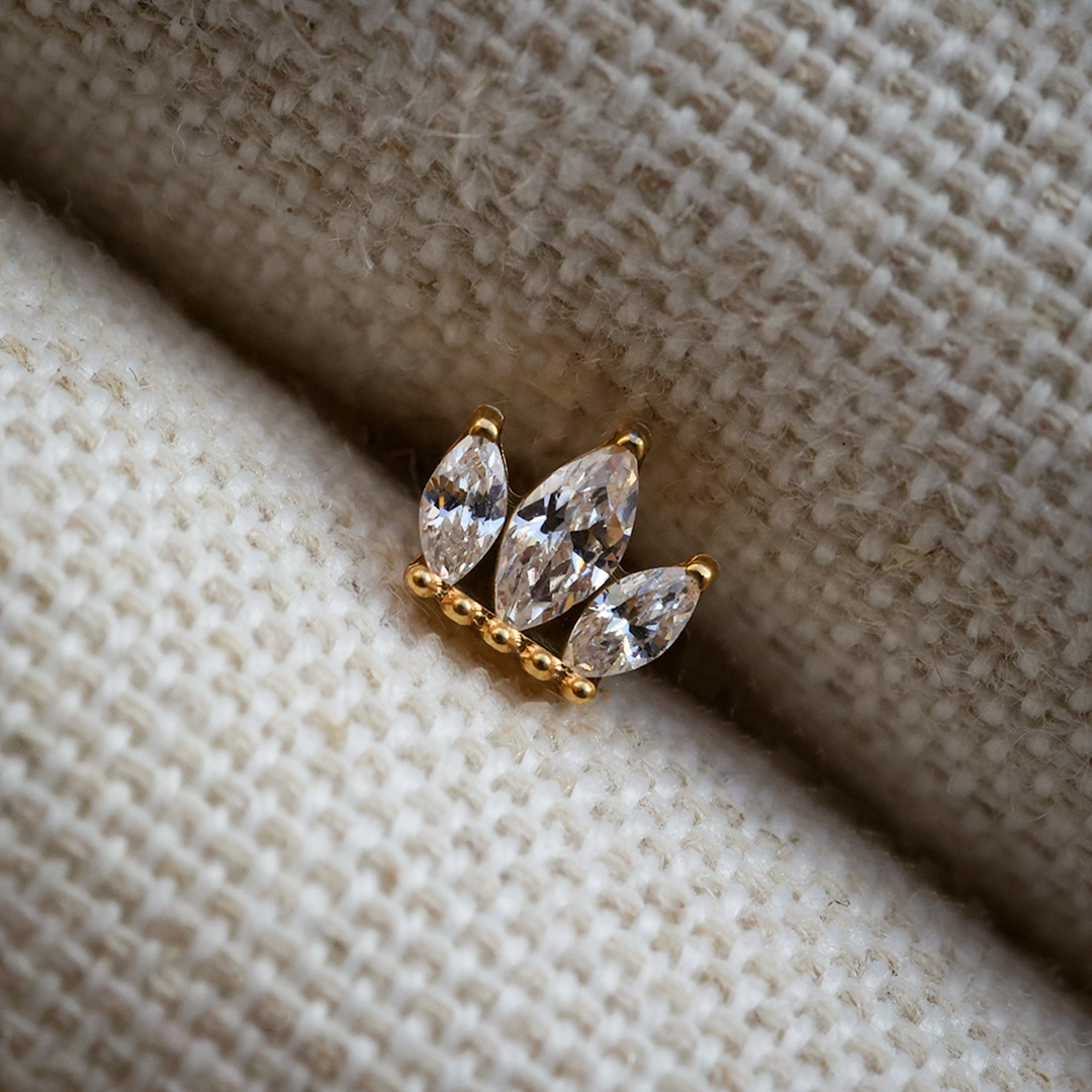 'Dreamy' piercing goud