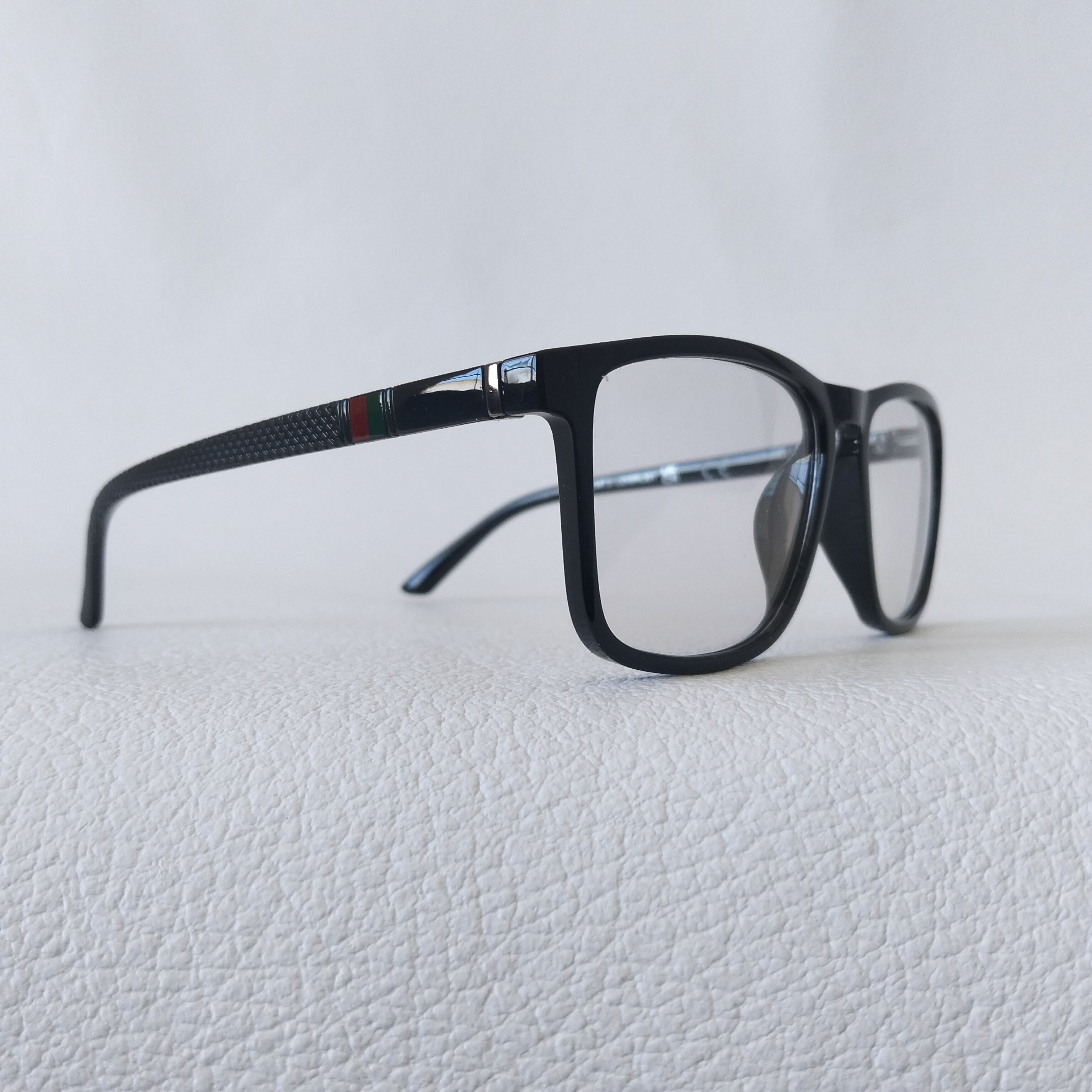 Fotocromático Gafas de montura negra
