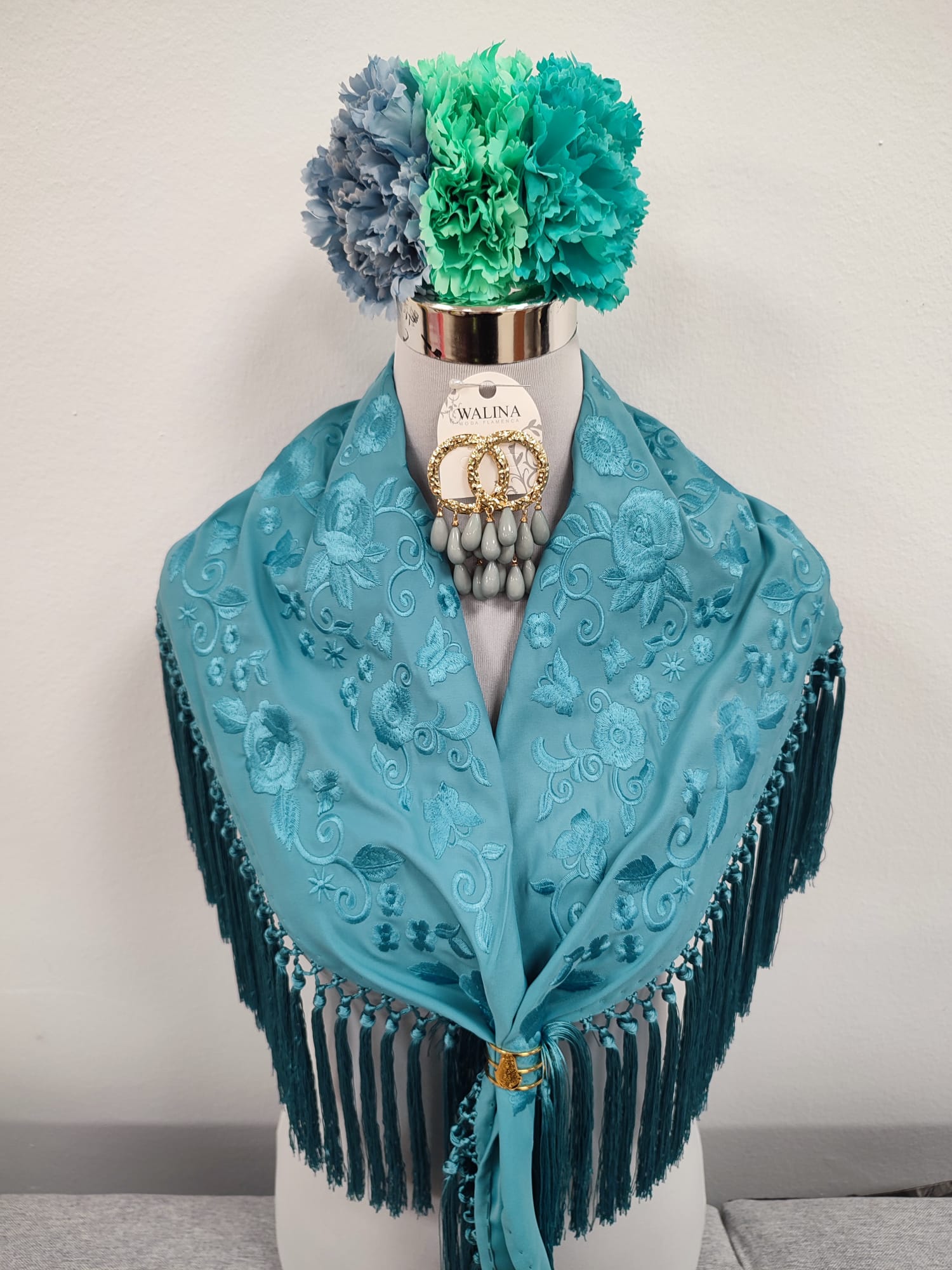 MANTON MONOCOLOR TURQUESA