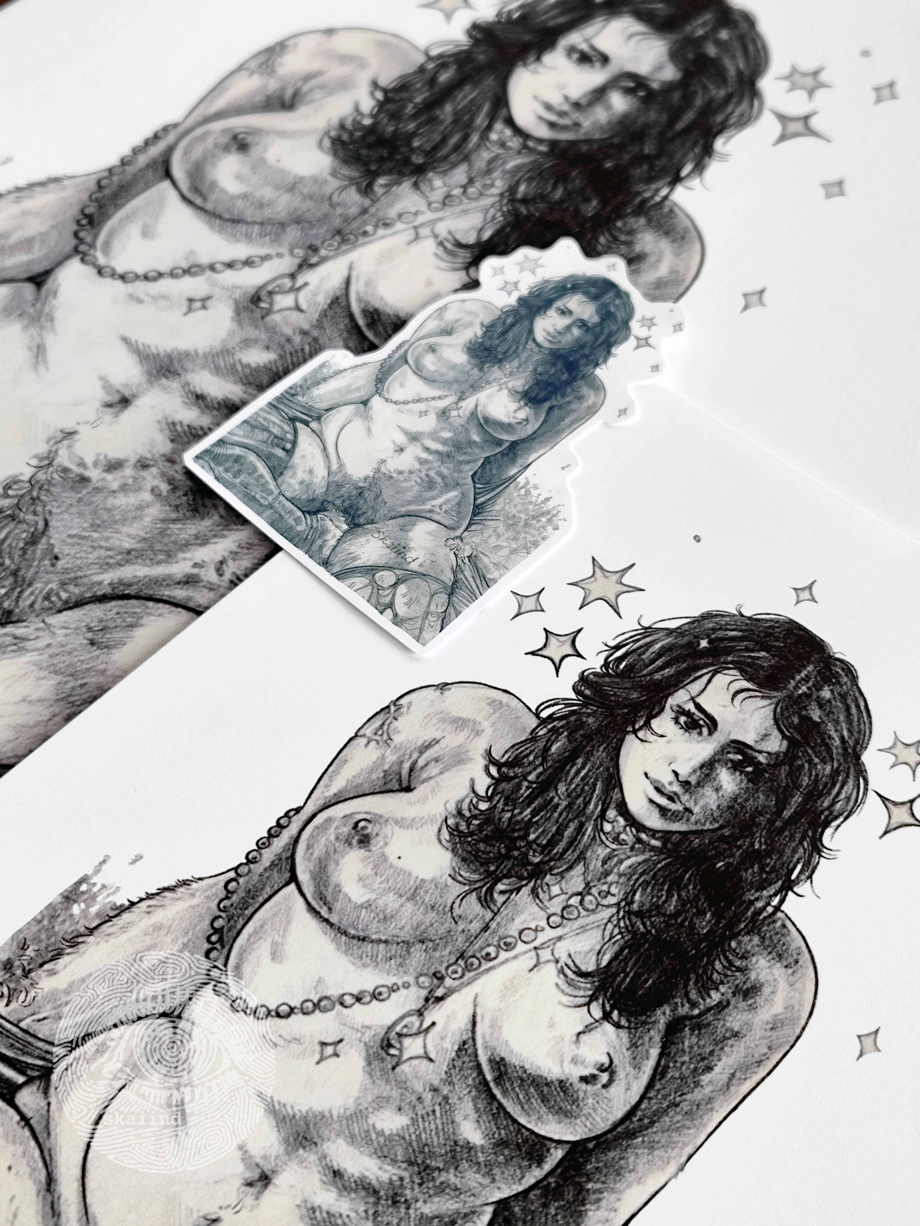 NSFW - ART PRINT - SOFT GAZE AND SOFTER SKIN