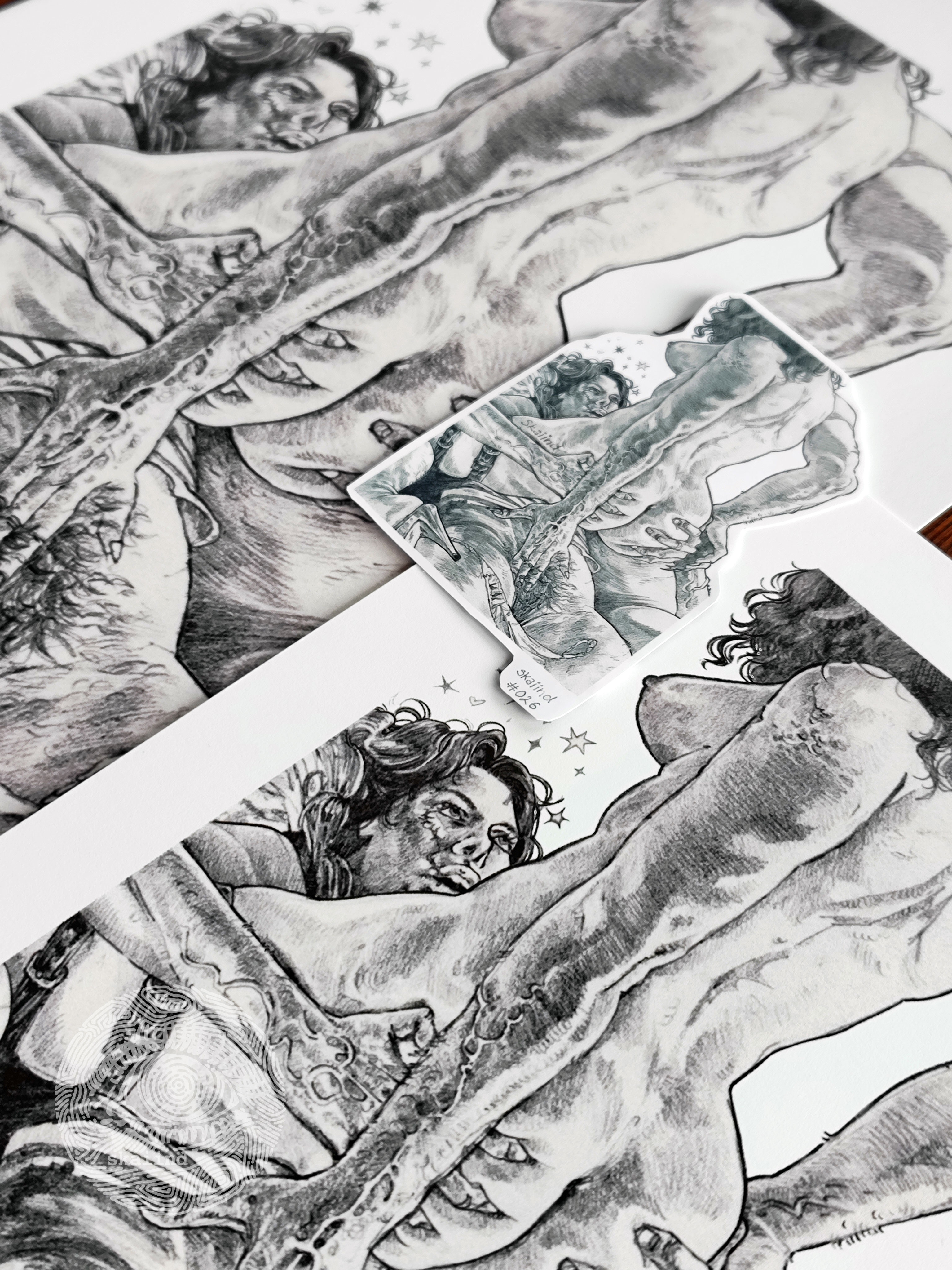 NSFW - ART PRINT - AFTER A LONG HARD DAY