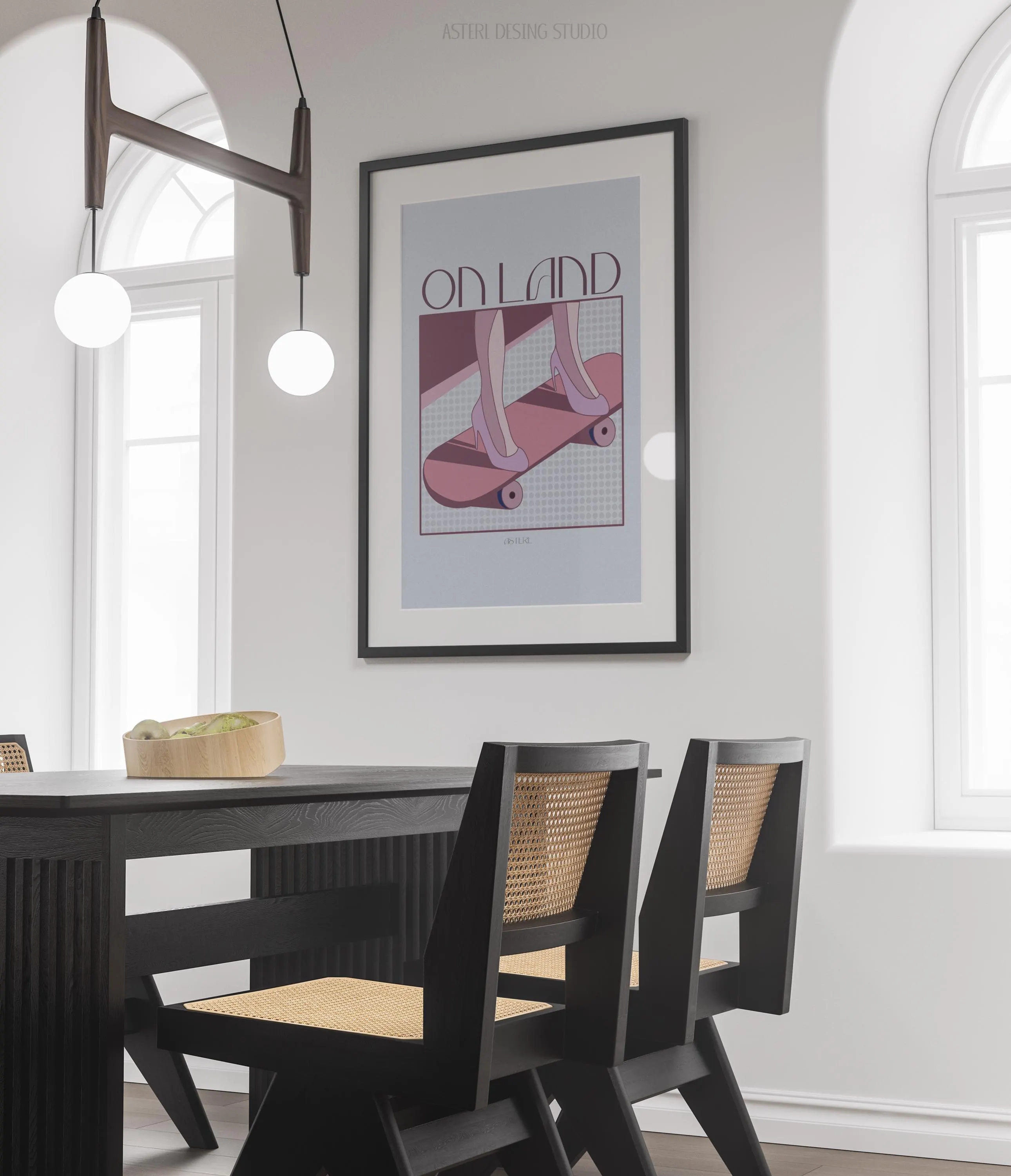 "OnLand" Rosa, Póster.