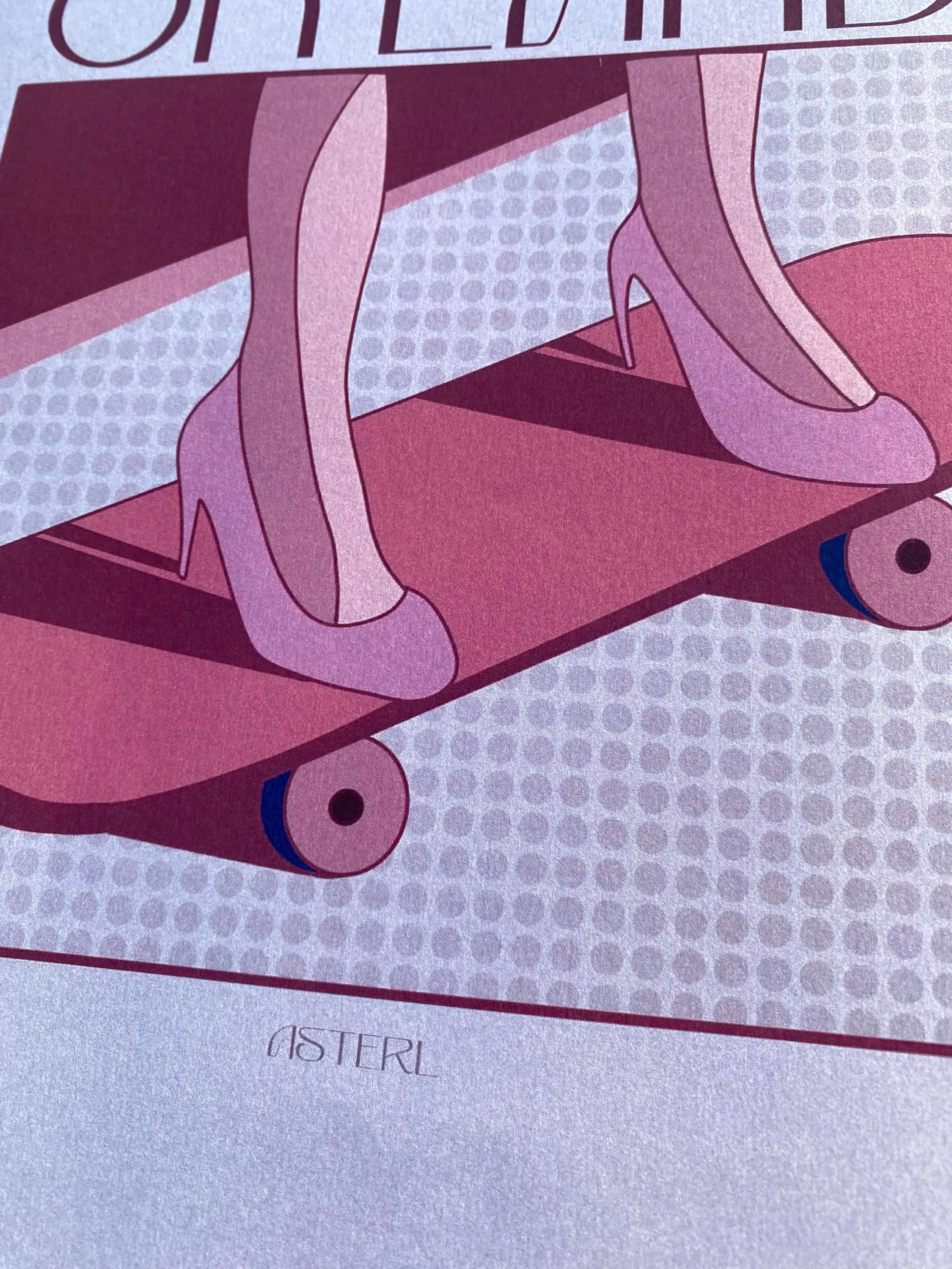 "OnLand" Rosa, Póster.