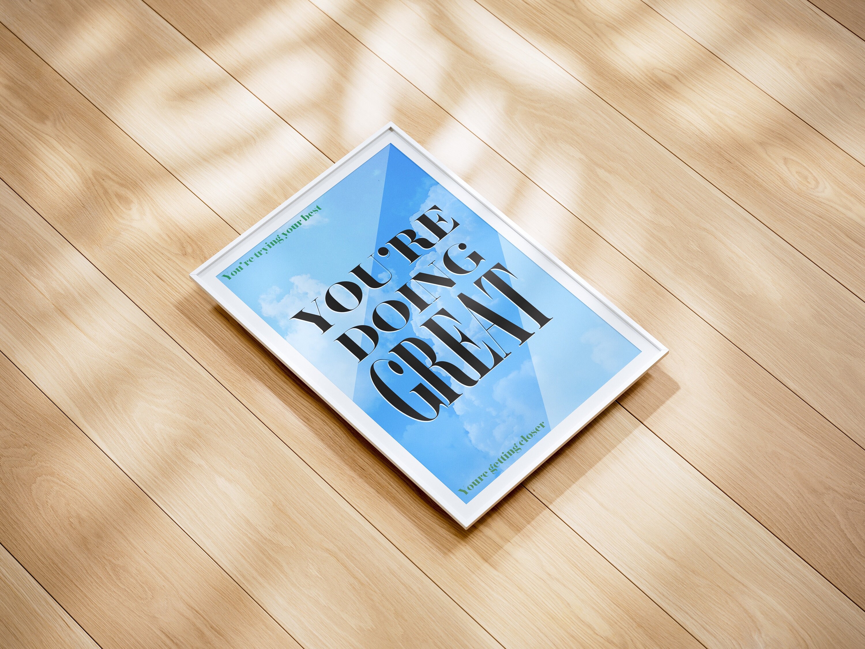 "Lo estás haciendo genial" Póster.