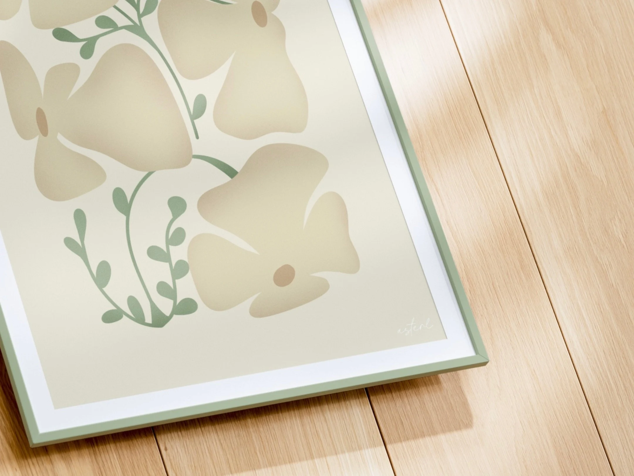 Póster Flores Minimalista.