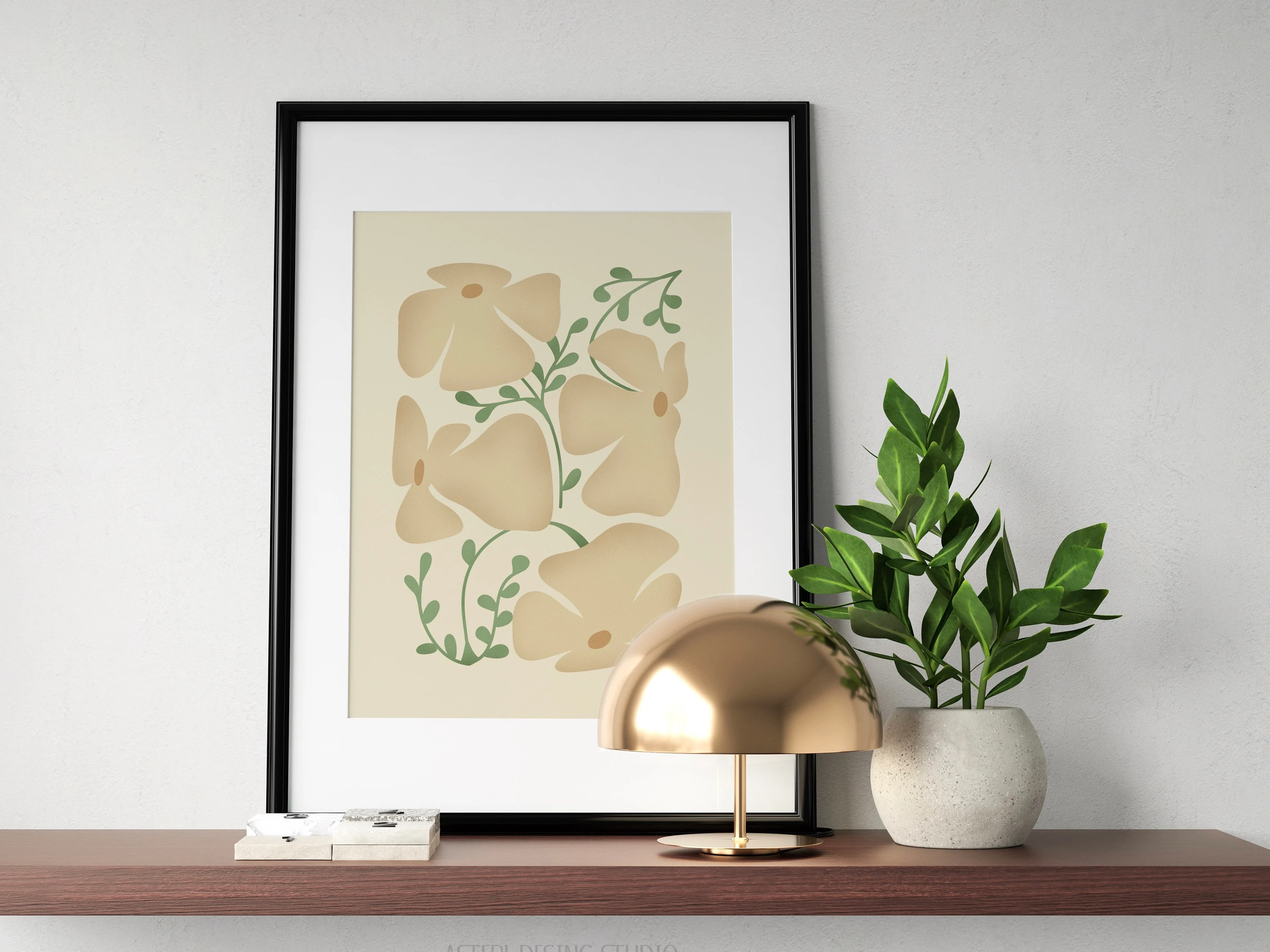 Póster Flores Minimalista.