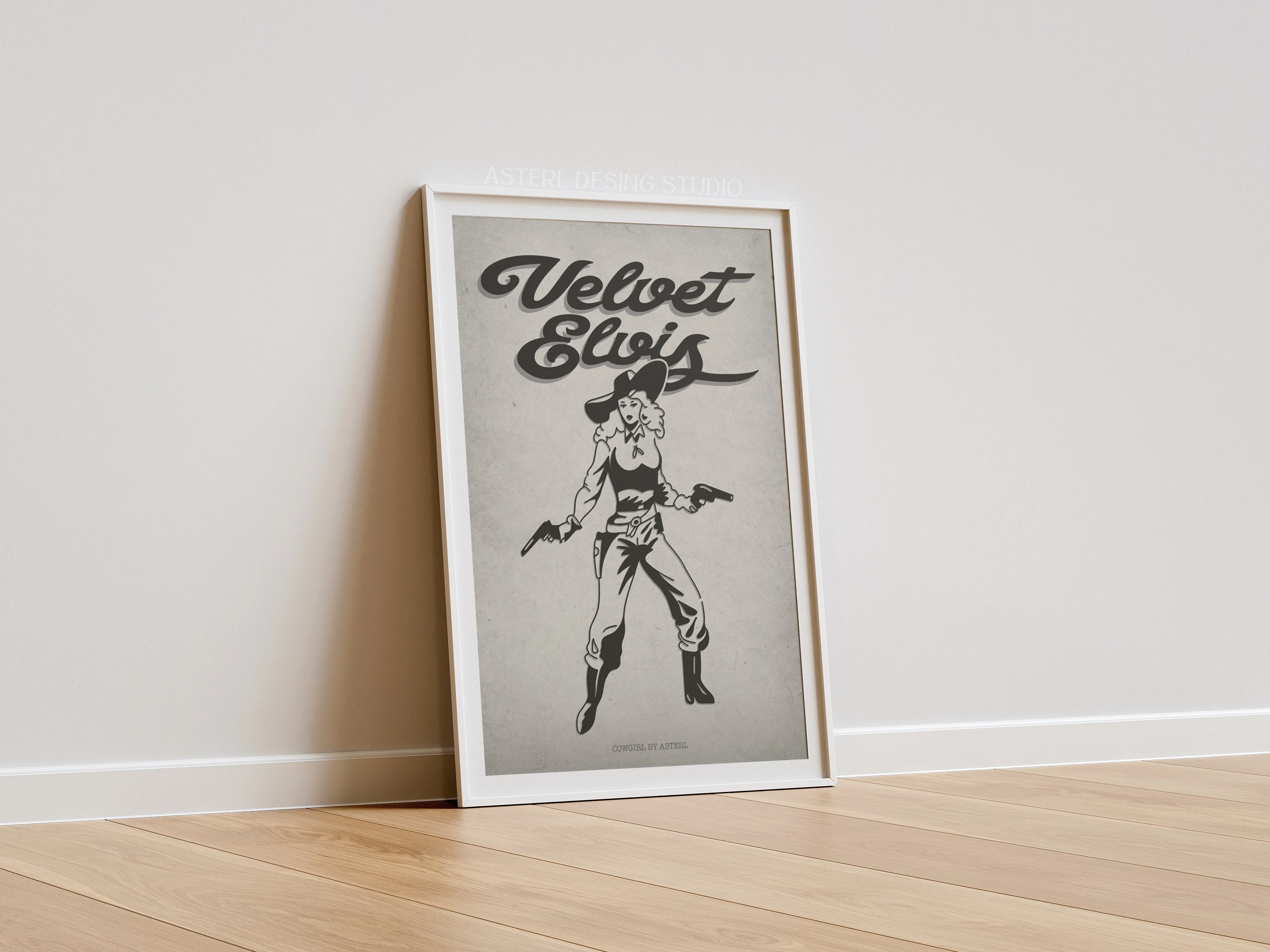 "Velvet Elvis" Póster Vintage.