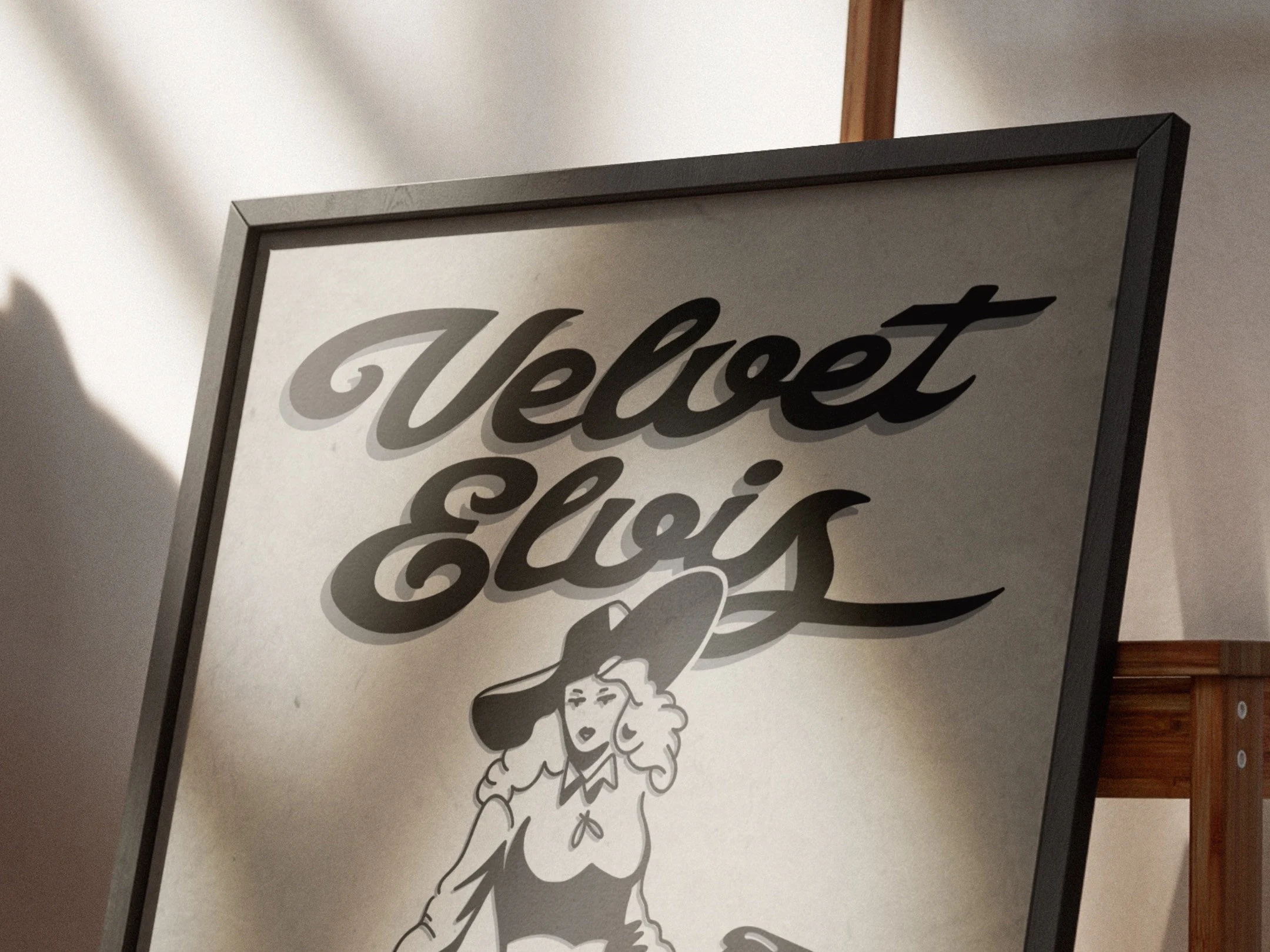 "Velvet Elvis" Póster Vintage.