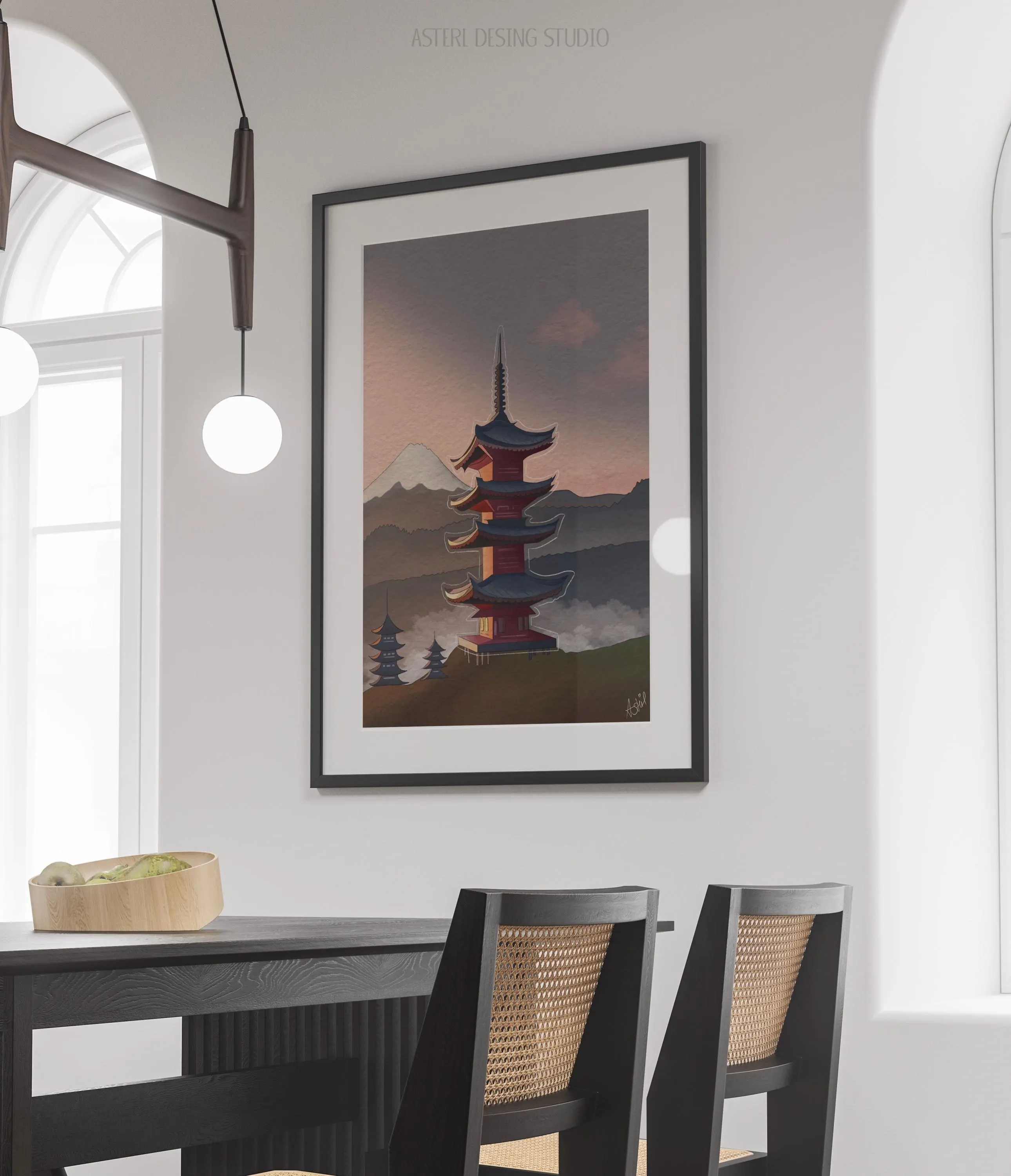 Ilustración Japón, Lámina digital.