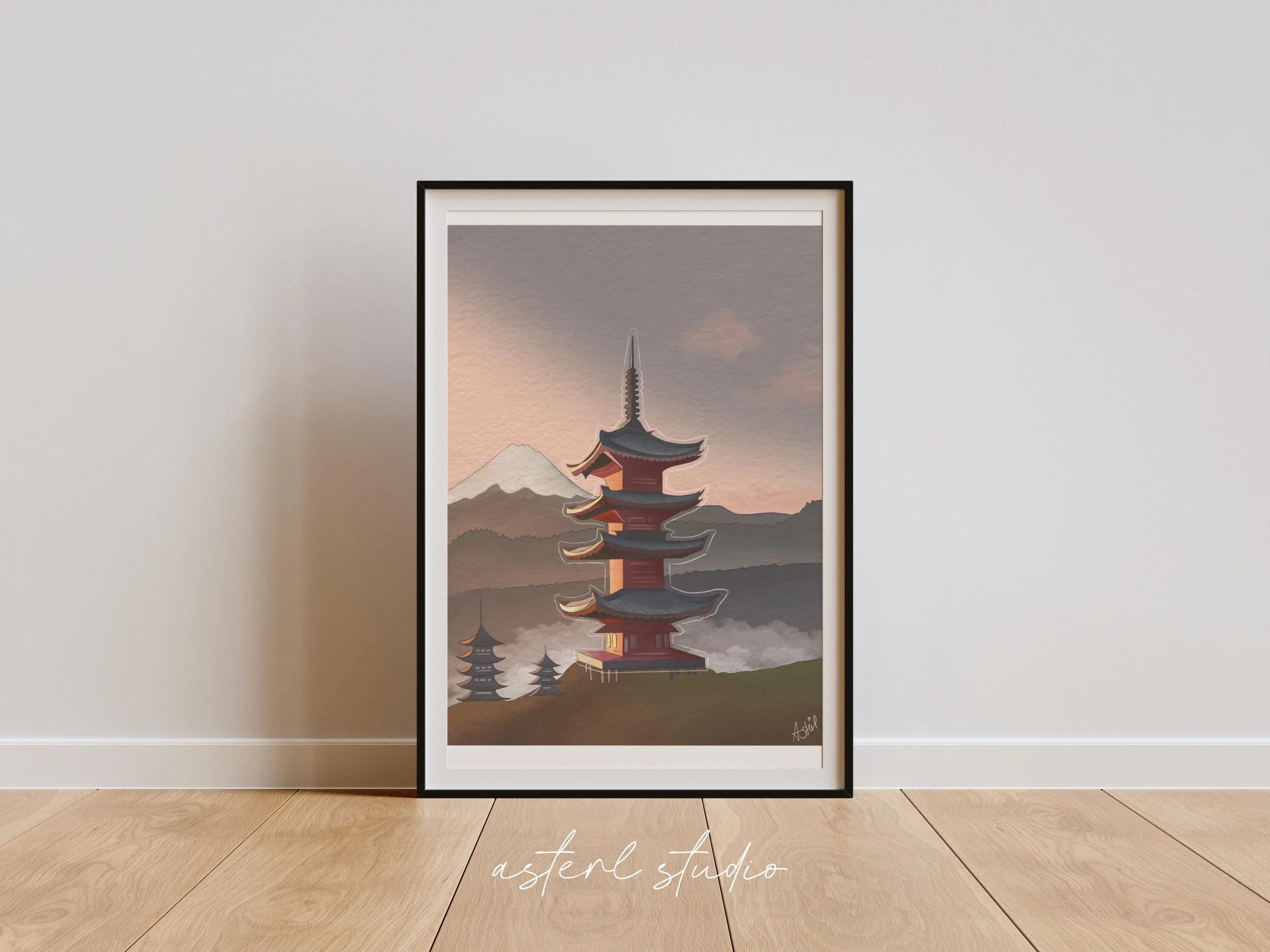 Ilustración Japón, Lámina digital.