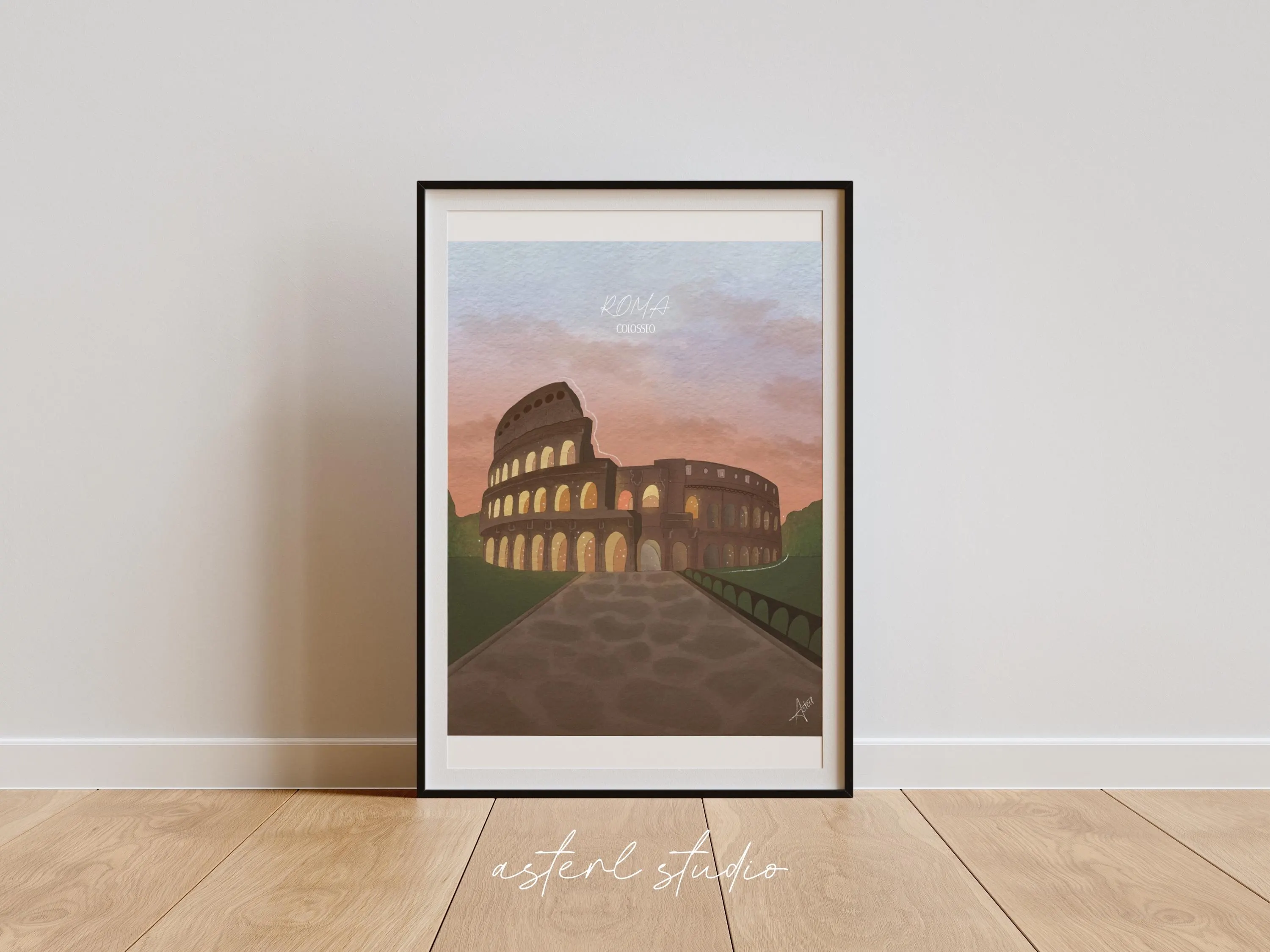 Ilustración Roma, Lámina digital.