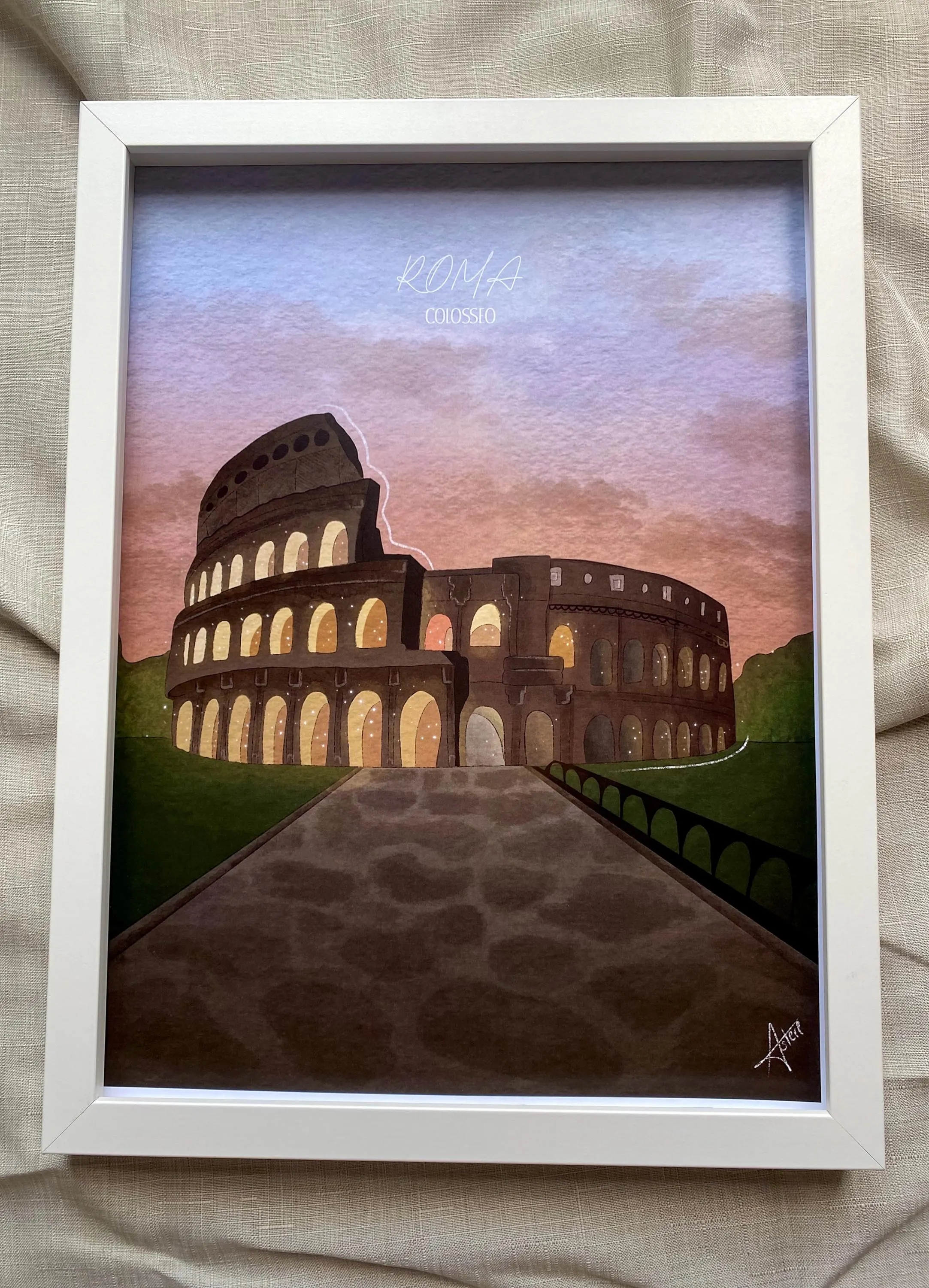 Ilustración Roma, Lámina digital.