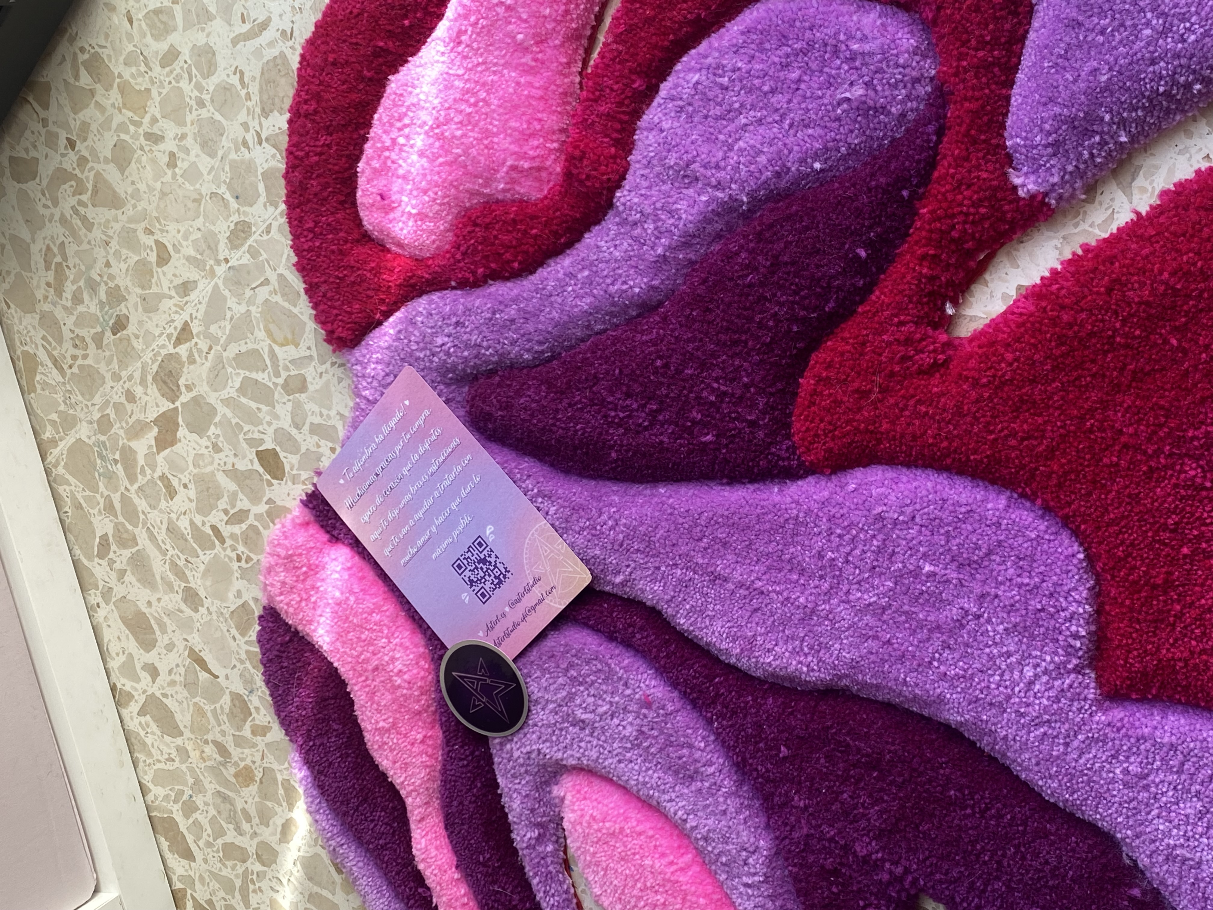 Alfombra Hoja de Adán Rosa