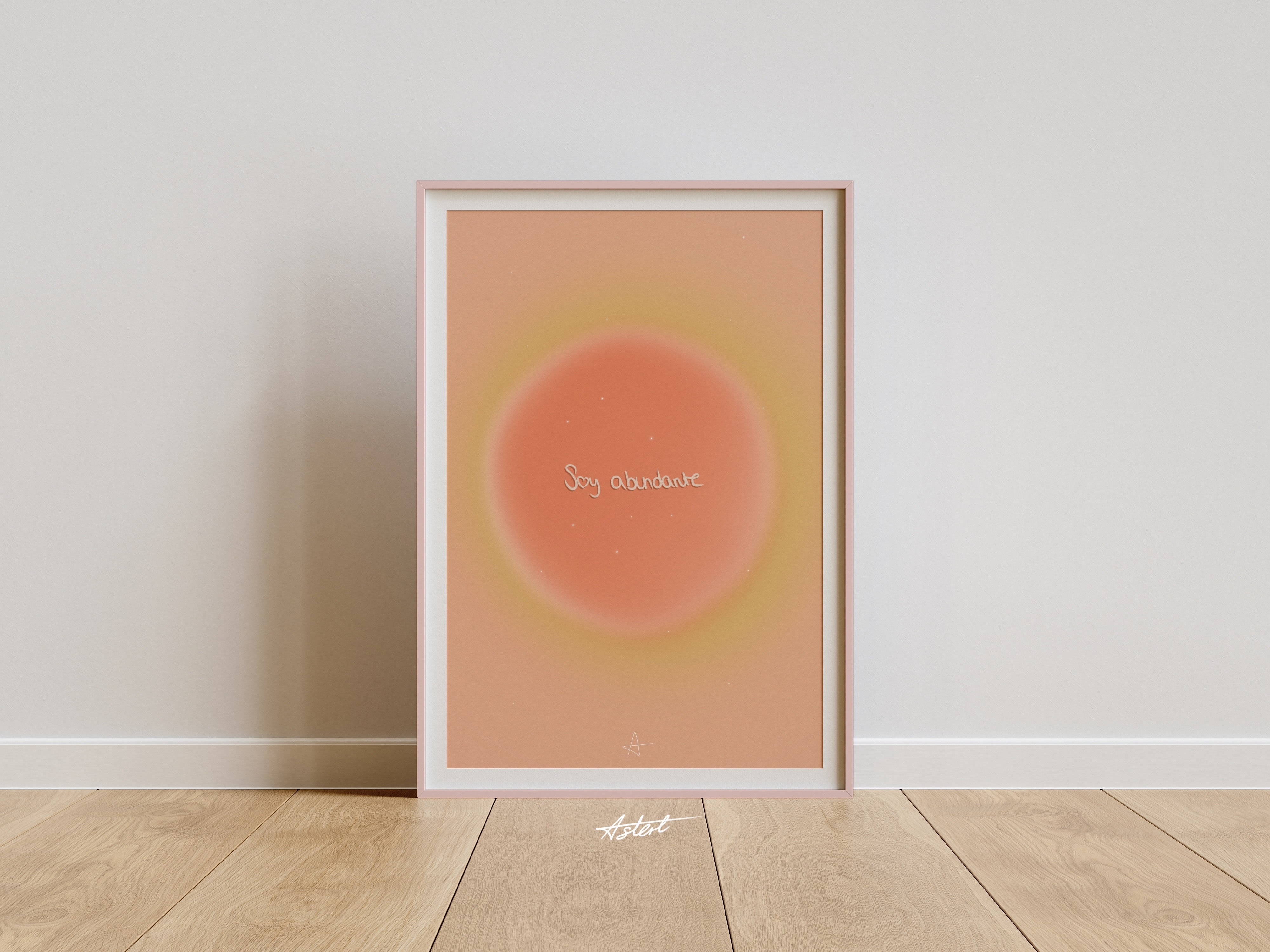 "Soy abundante" Lámina Aura.