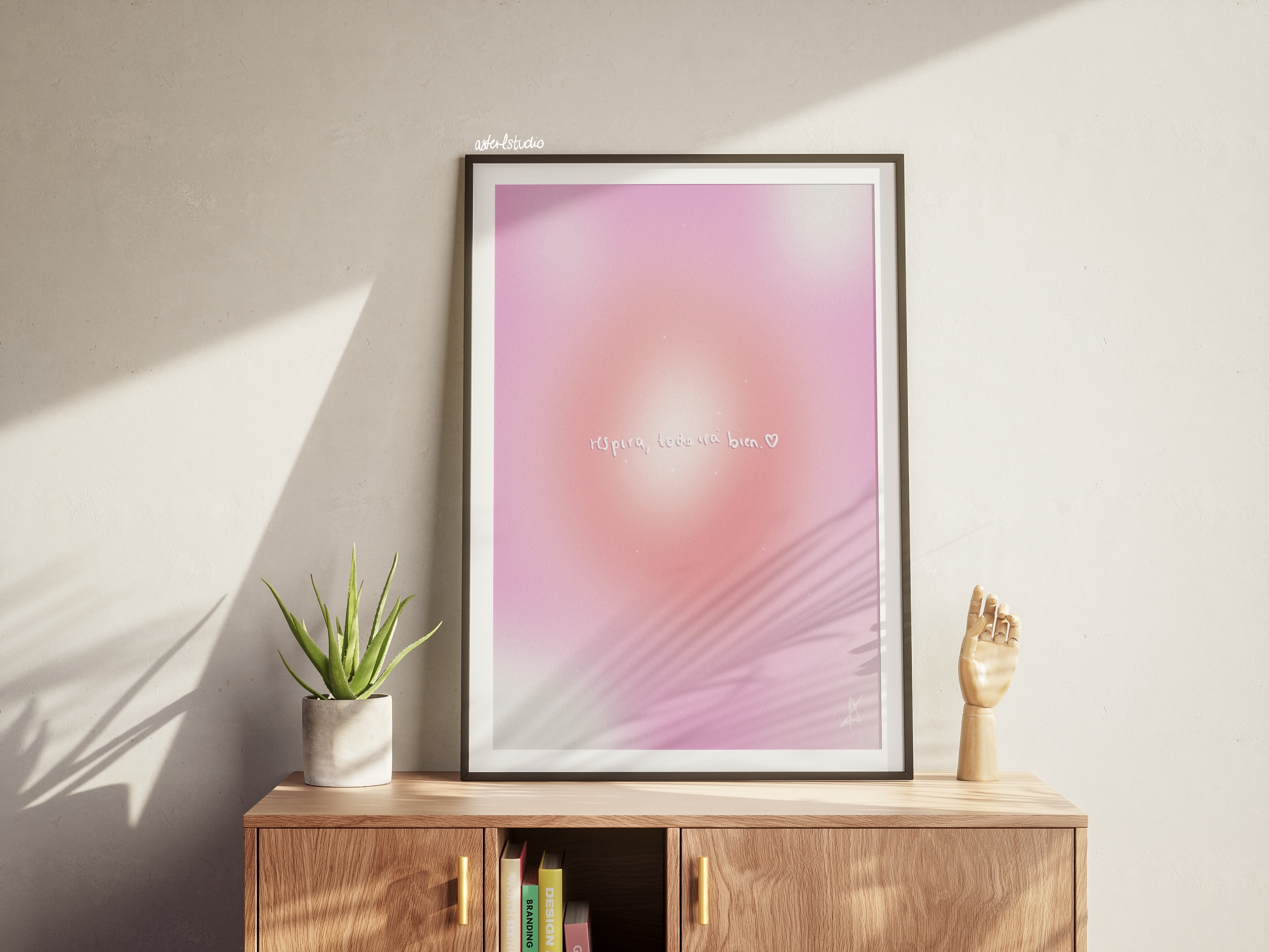 "Respira, todo irá bien" Lámina Aura.