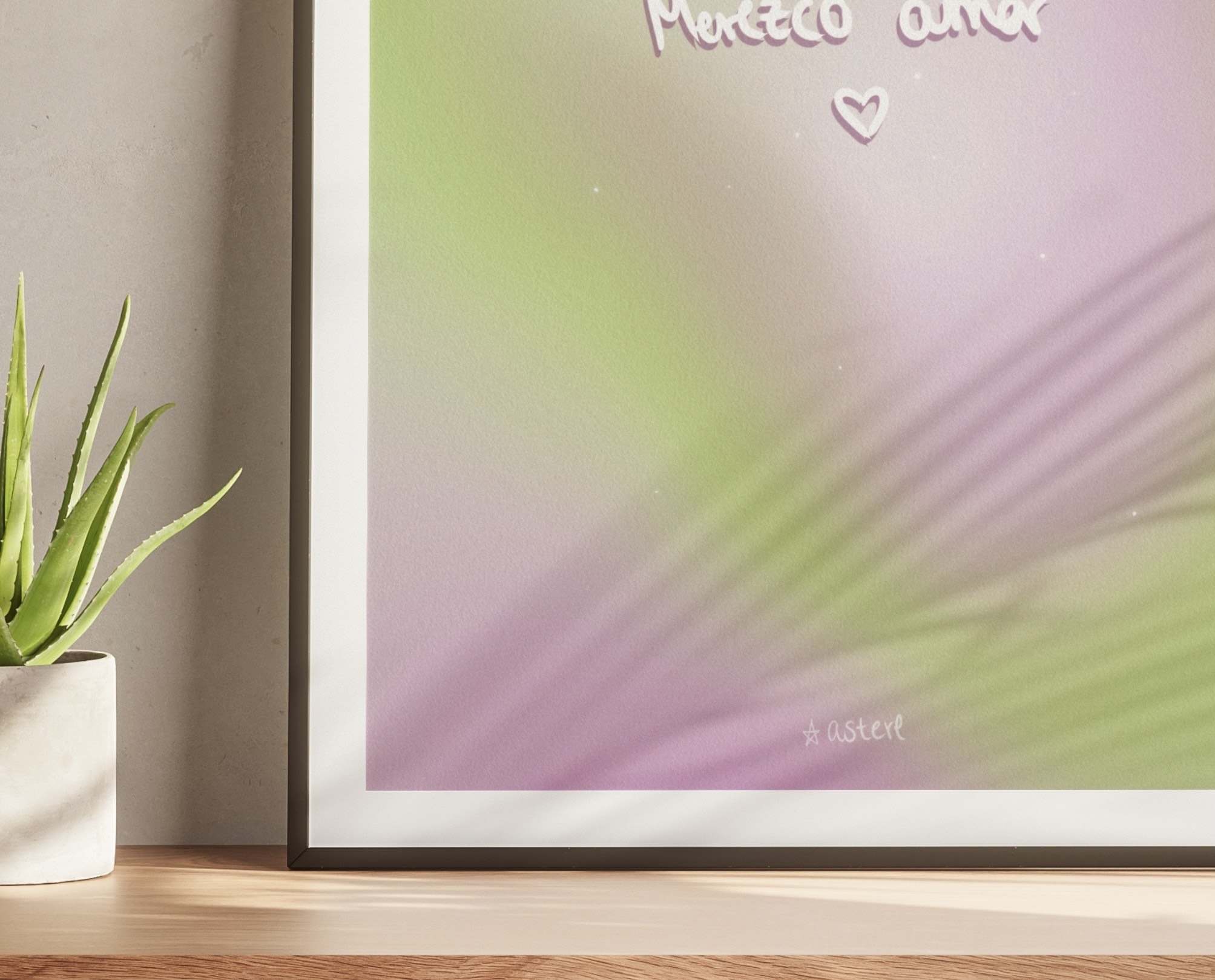 "Merezco Amor" Lámina Aura.