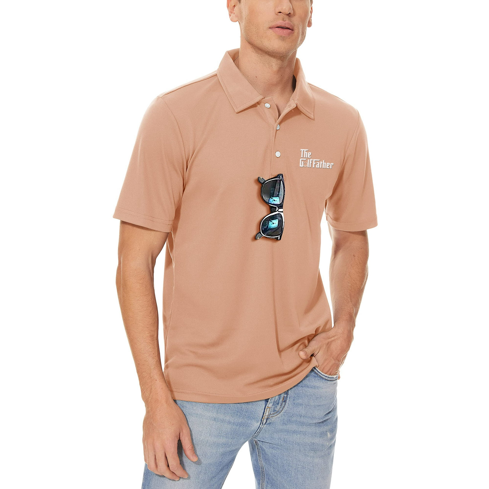 Golf Polo Embroidery Designs T-Shirt – “The Golf Father” – Stylish and Sporty Apparel for Golf Enthusiasts