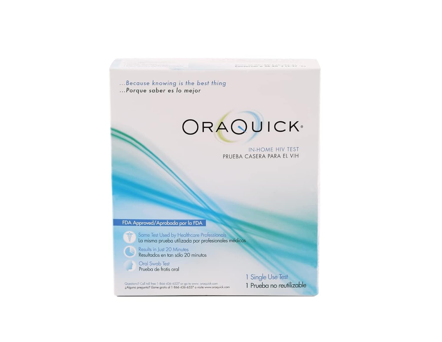 ORAQUICK Inhome HIV Test Part No. 4783023 Qty 1
