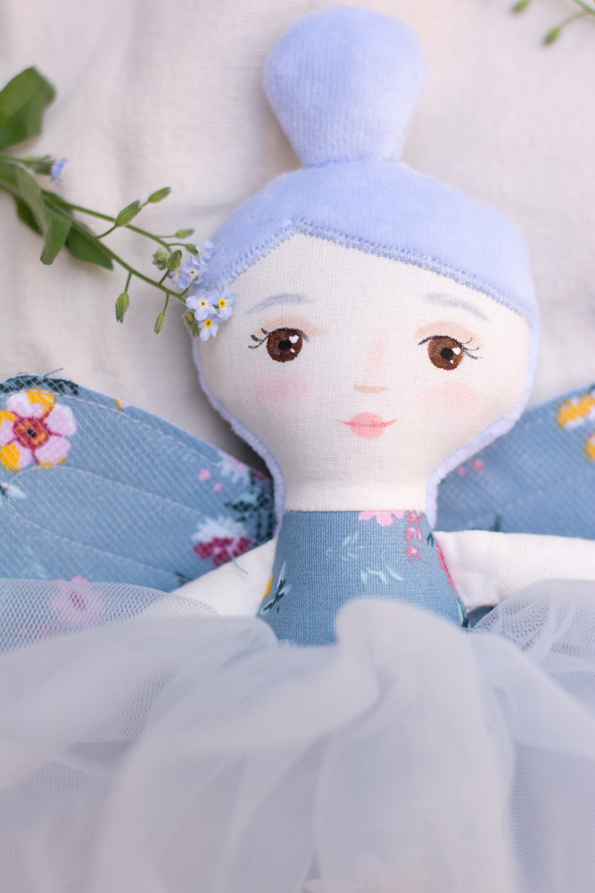 Zănă handmade în nuanţe de albastru