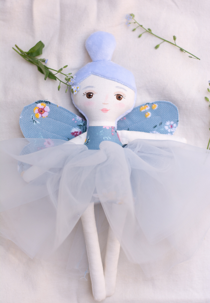 Zănă handmade în nuanţe de albastru