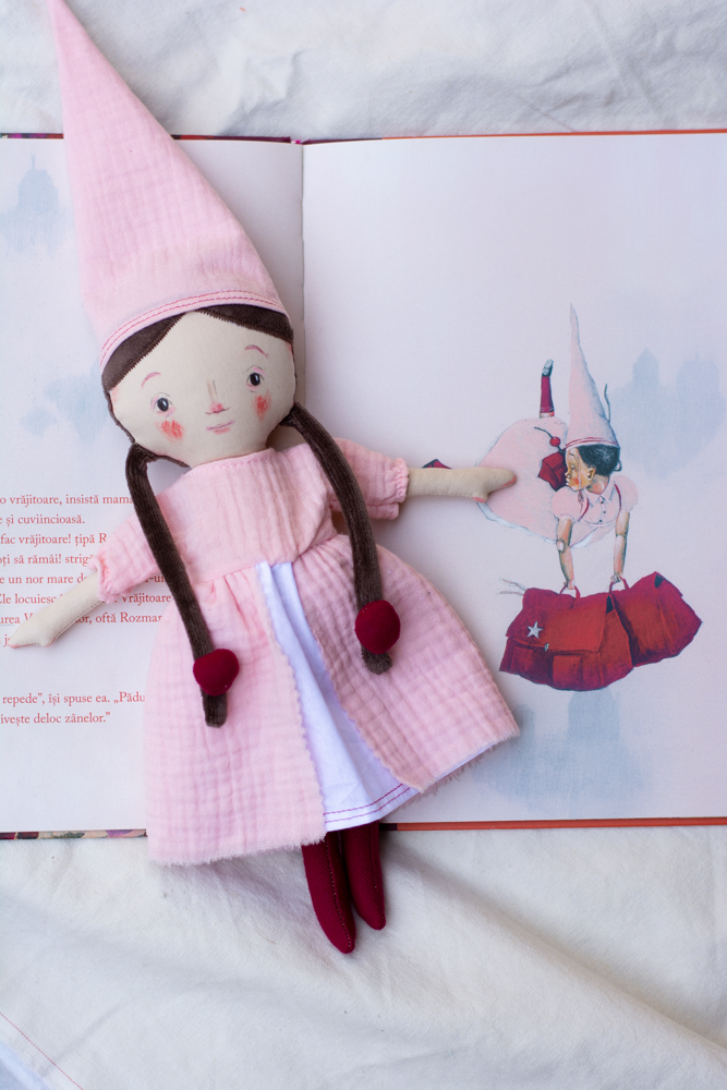 Păpuşă handmade zâna vrăjitoare