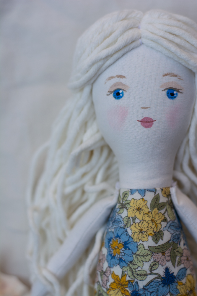 Sirenă handmade din material textil 