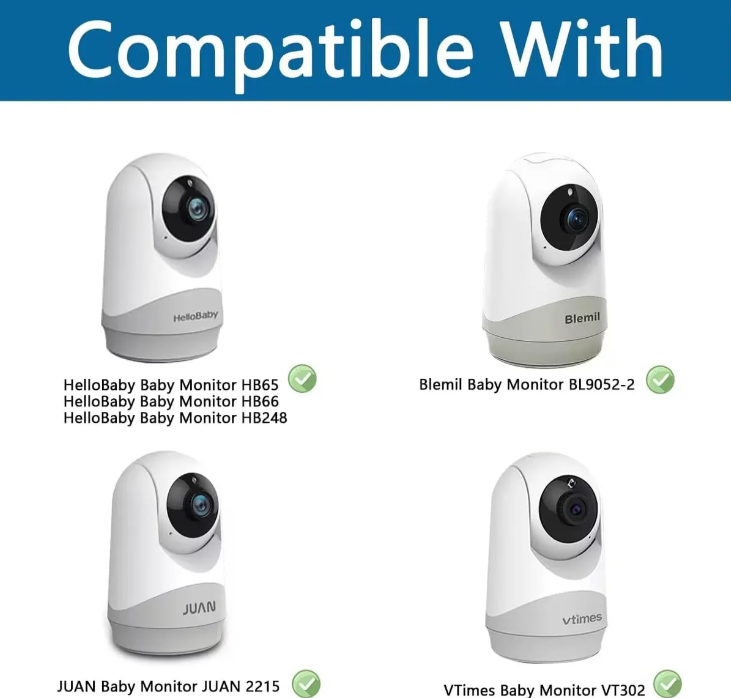 Suporte Giratório Flexível Para Monitor De Bebê Holaca Hb655