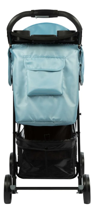 Carrinho de Passeio Spot Voyage Azul-Celeste - Reclinável 3 Posições, Até 15kg, Dobrável com Uma Mão, INMETRO