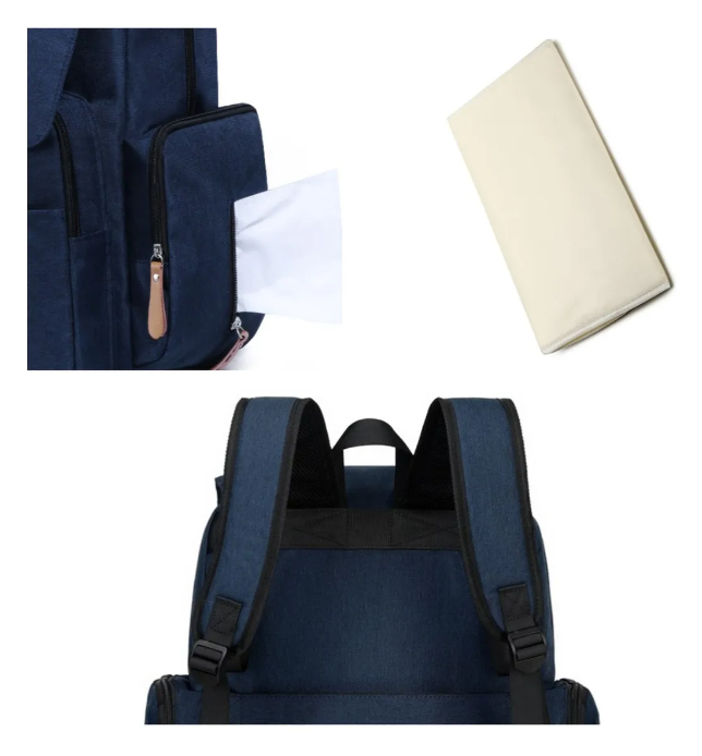 Mochila Maternidade Land Luxury - 7 Bolsos Externos, 2 Compartimentos Térmicos, Impermeável | Trocador Incluso