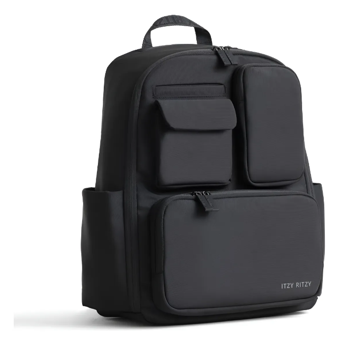 Mochila Utilitária Itzy Ritzy Belong - 17 Bolsos, 2 Porta-Garrafas Isolados, Trocador Lavável | Capa de Carrinho Inclusa